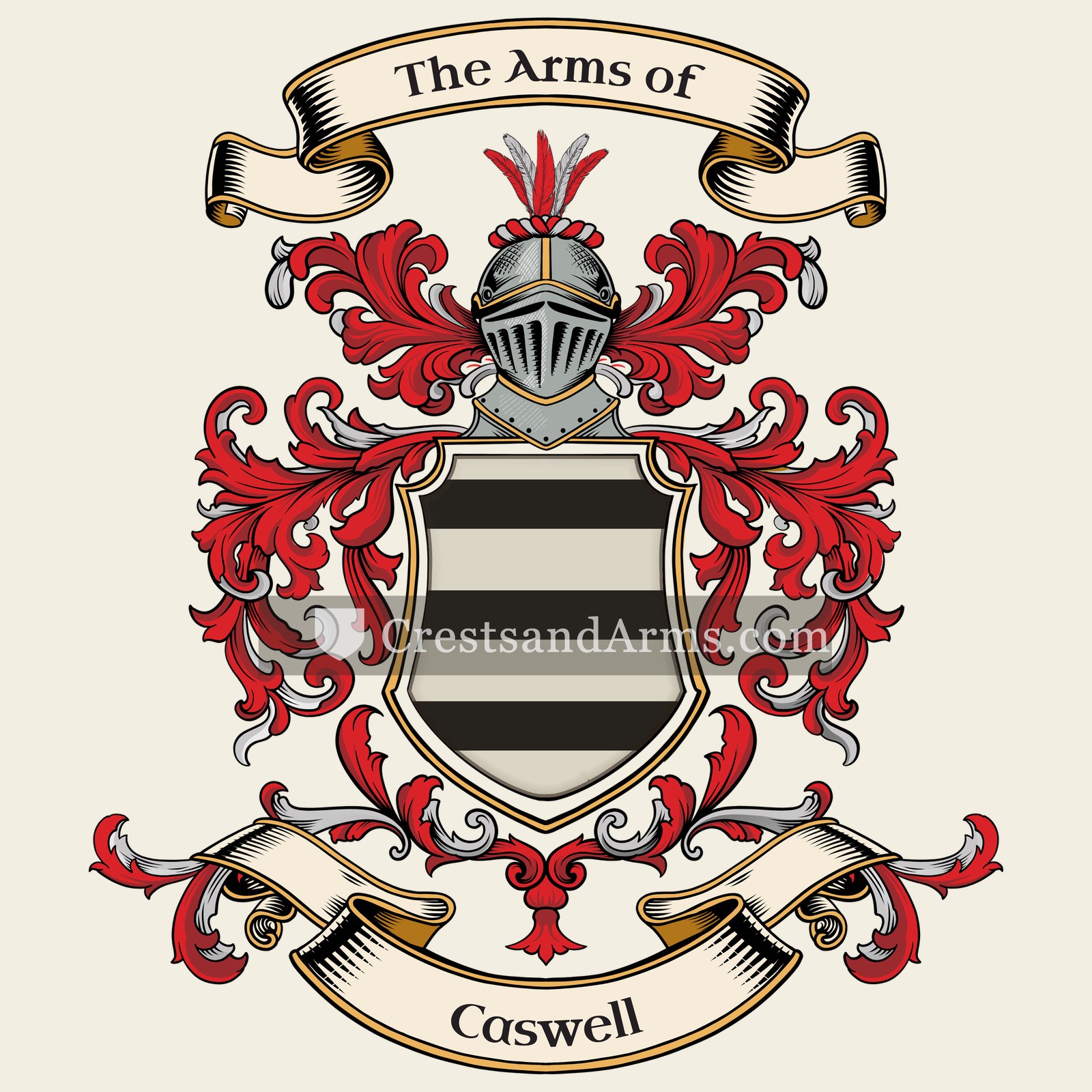 The Caswell coat of arms
