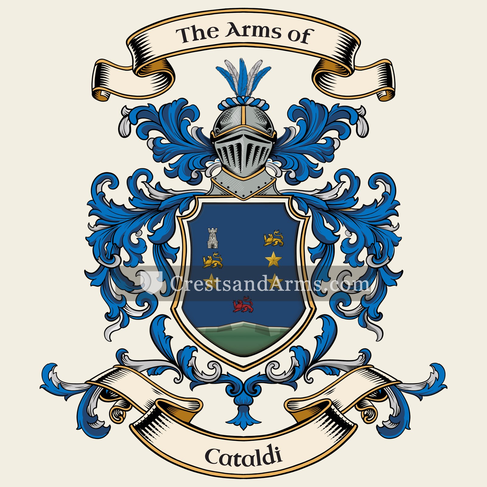 The Cataldi coat of arms