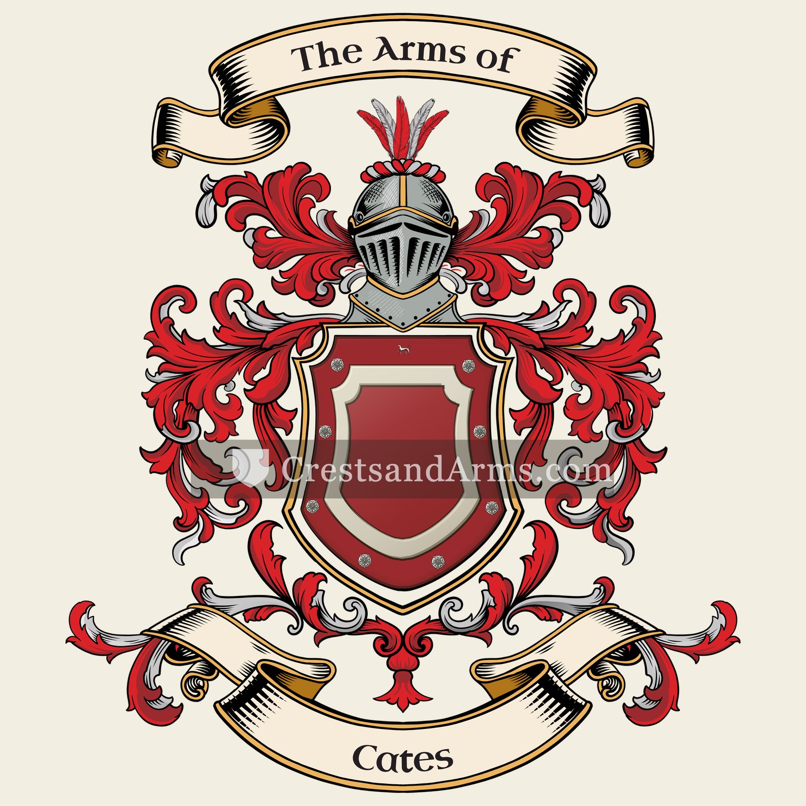 The Cates coat of arms