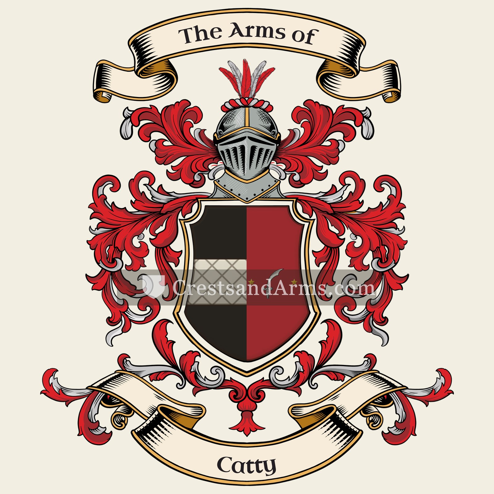 The Catty coat of arms