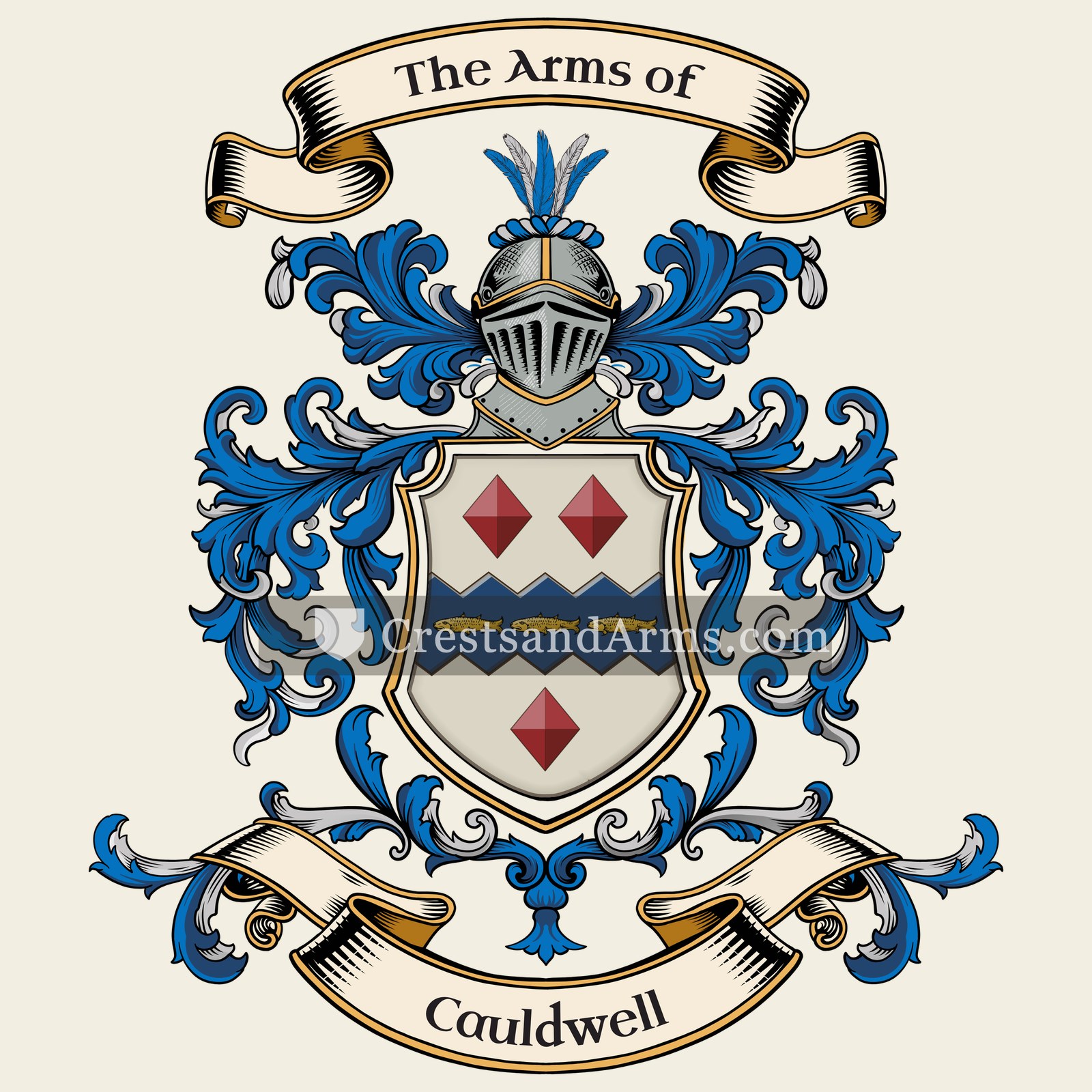The Cauldwell coat of arms