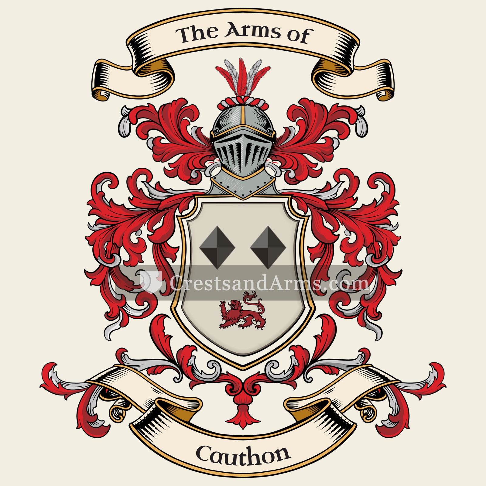 The Cauthon coat of arms