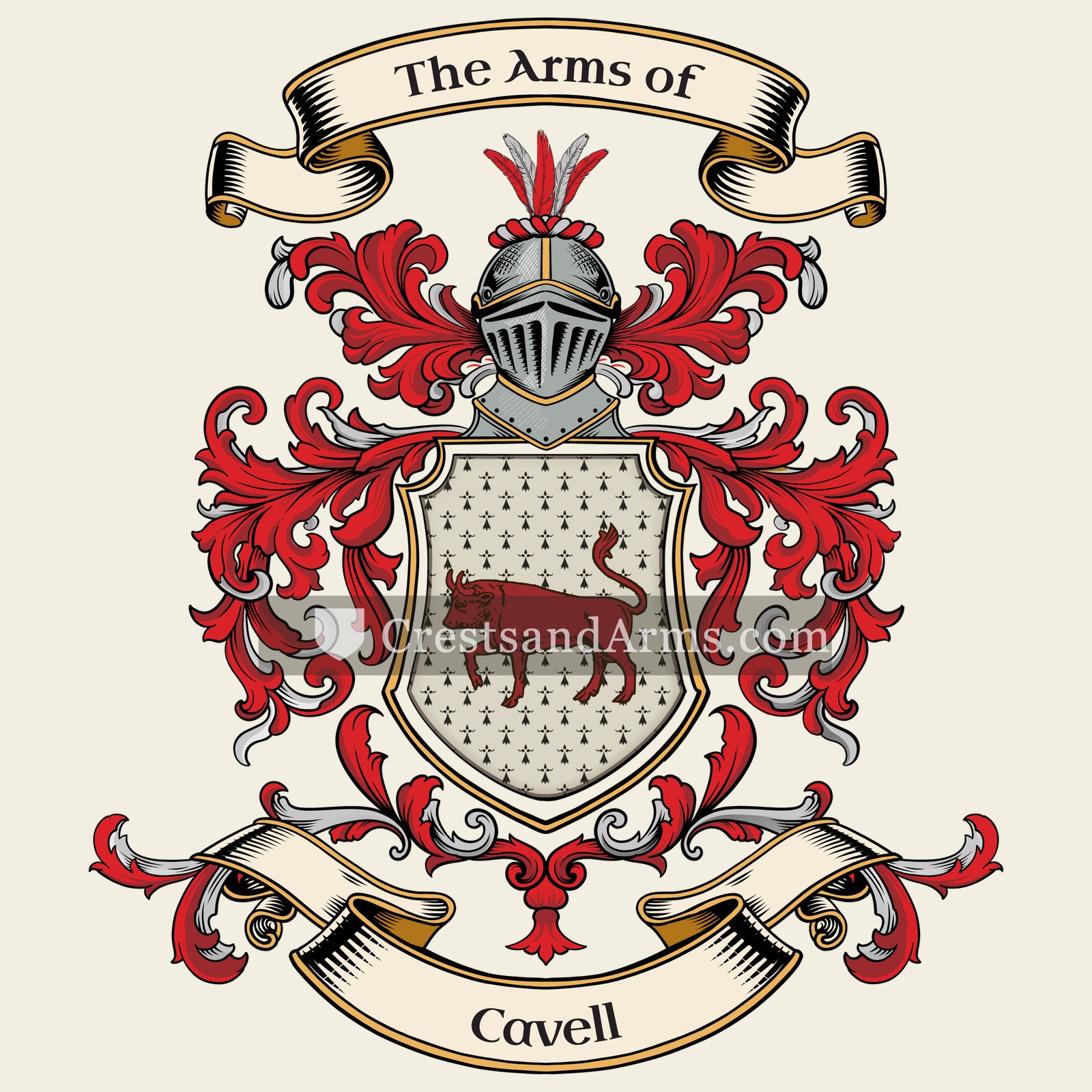 The Cavell coat of arms
