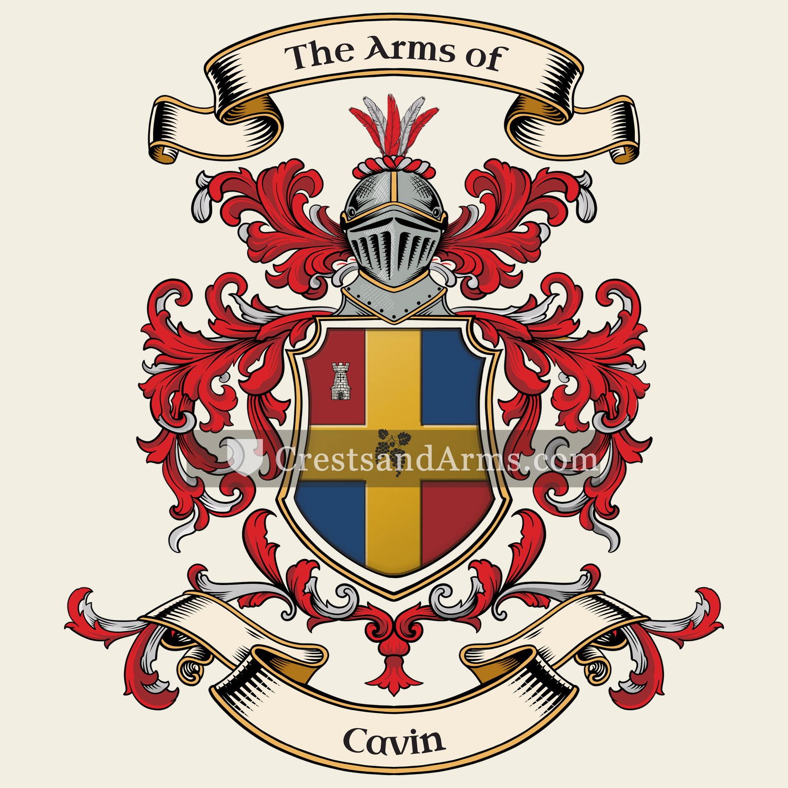 The Cavin coat of arms