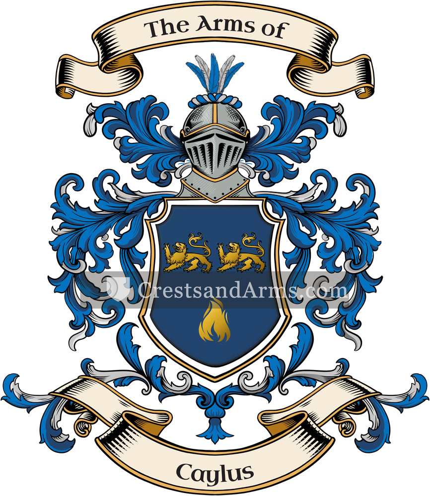 The Caylus coat of arms, drawn from the recorded blazon