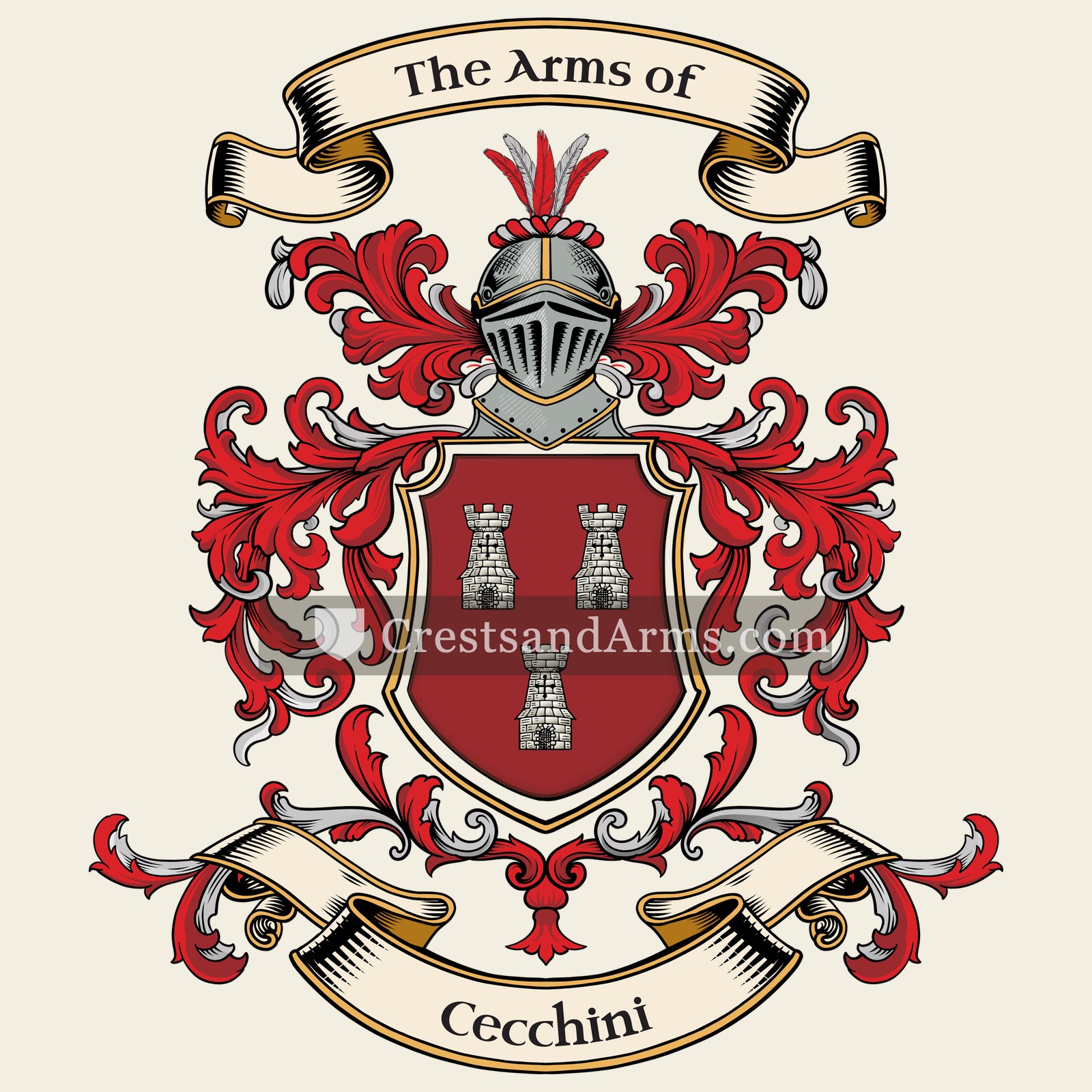 The Cecchini coat of arms