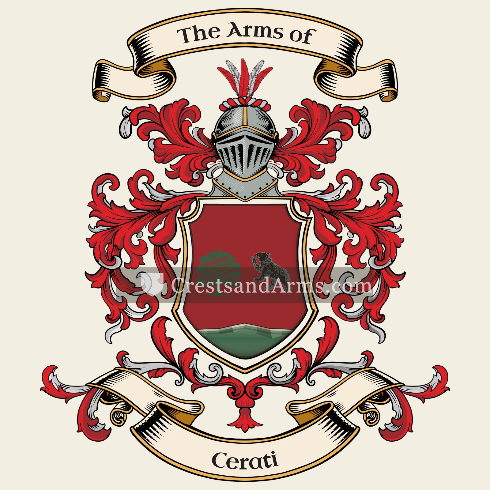 The Cerati coat of arms