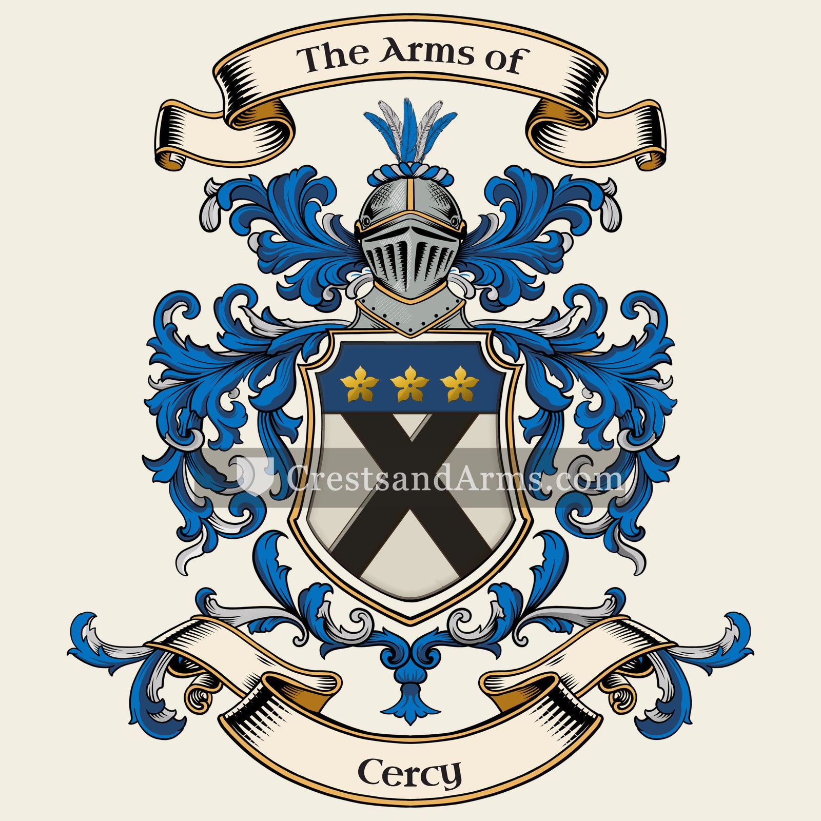 The Cercy coat of arms