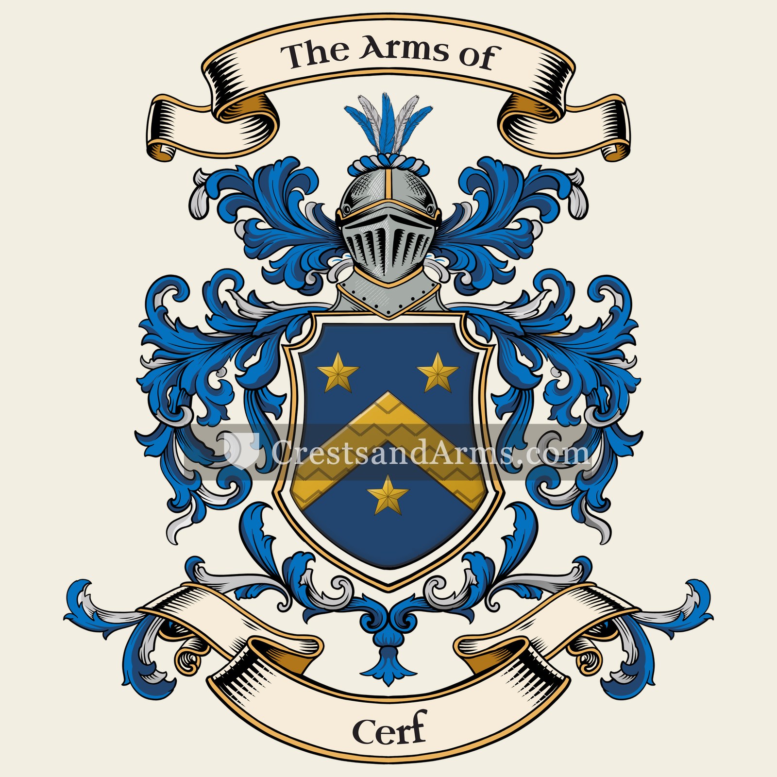 The Cerf coat of arms