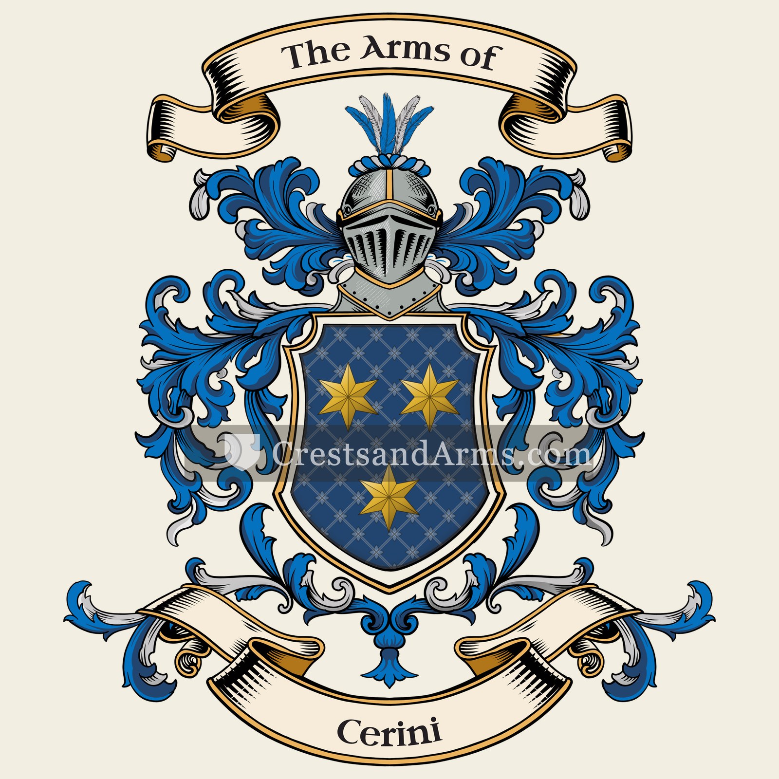 The Cerini coat of arms