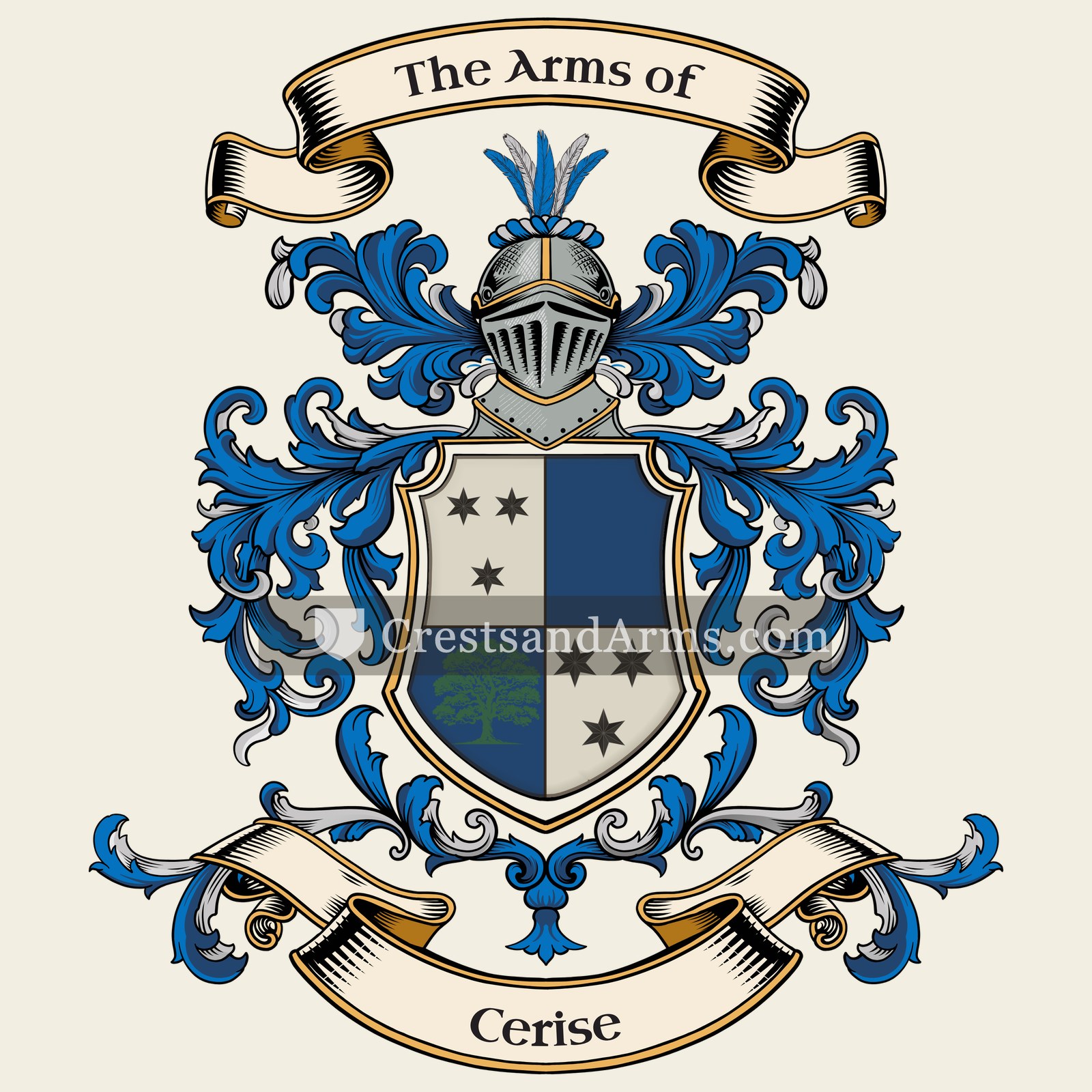 The Cerise coat of arms