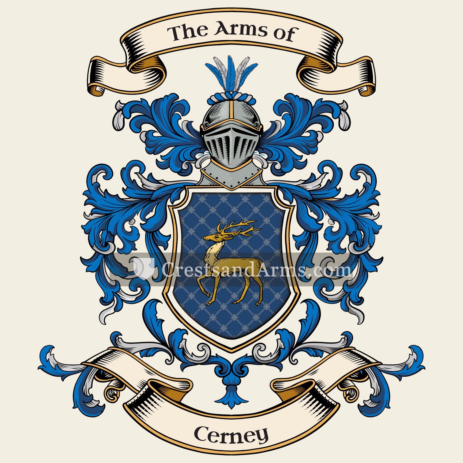 The Cerney coat of arms