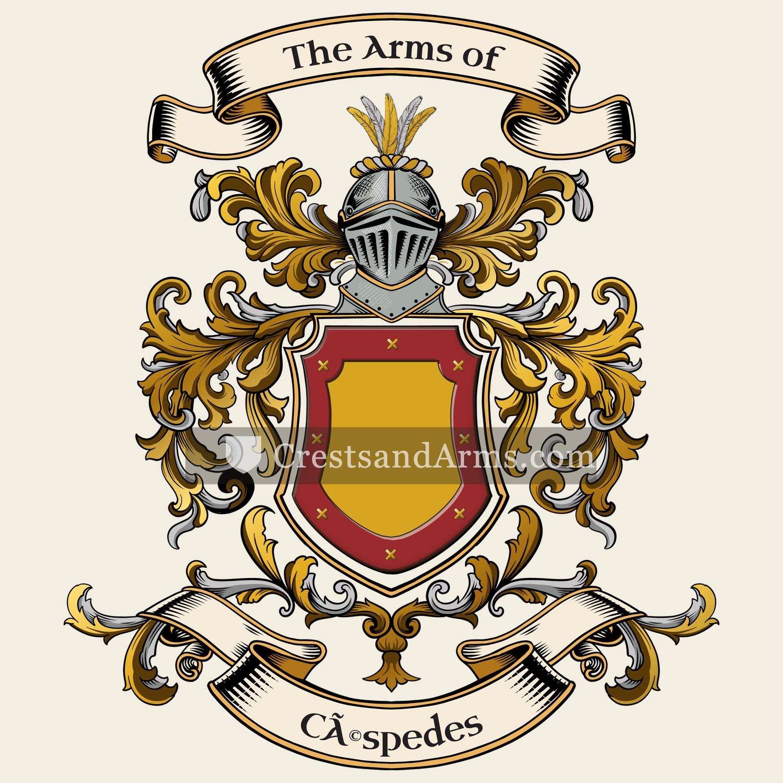 The Céspedes coat of arms