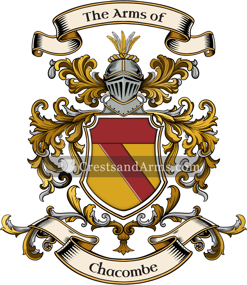 The Chacombe coat of arms, drawn from the recorded blazon