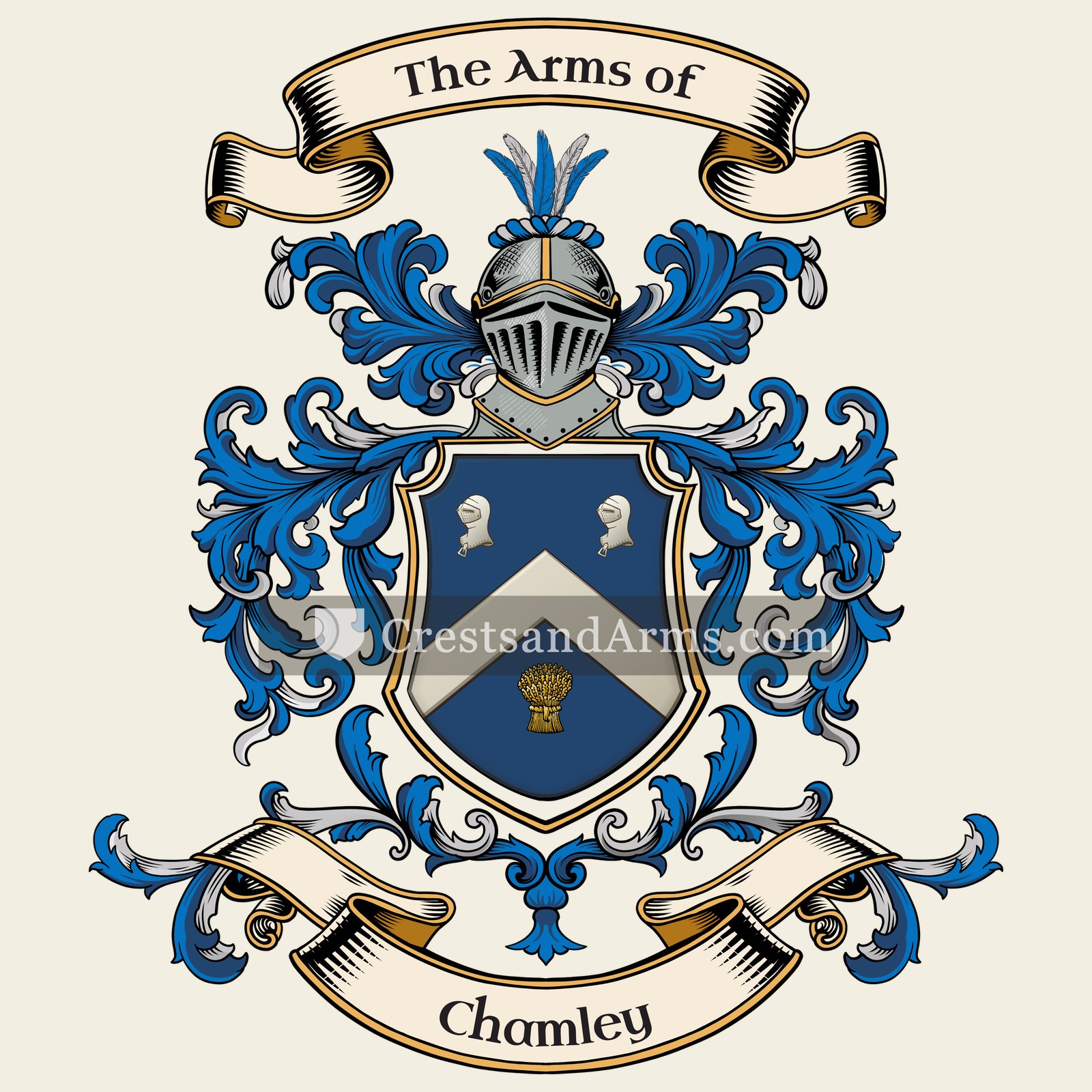 The Chamley coat of arms