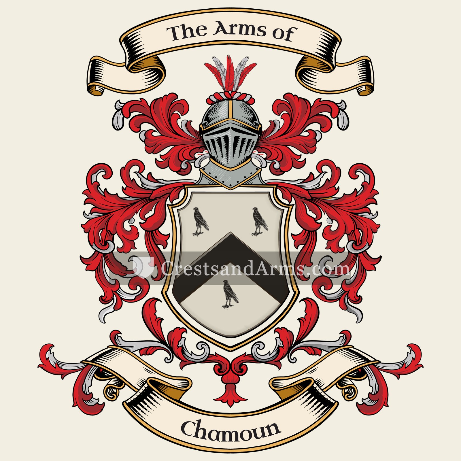 The Chamoun coat of arms