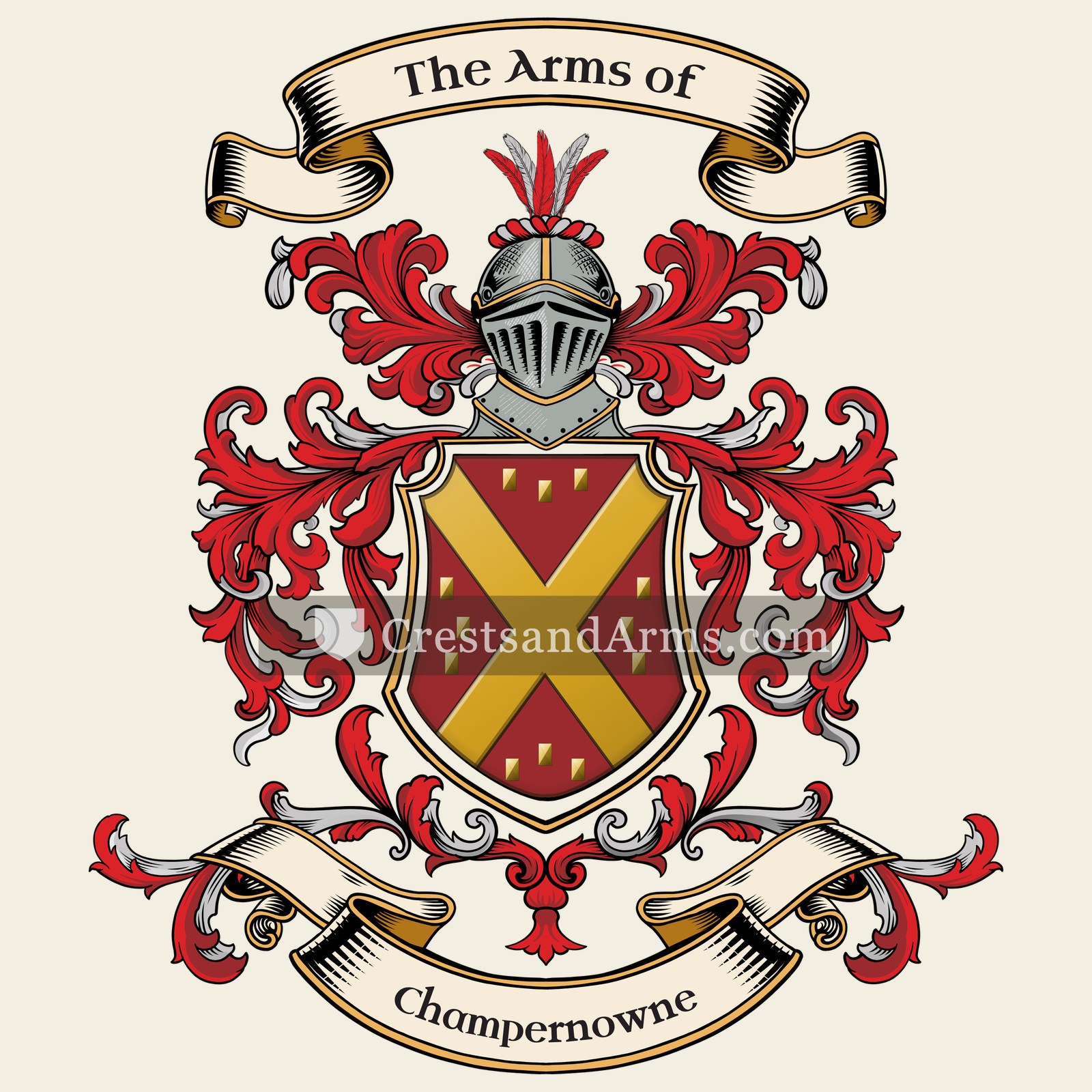 The Champernowne coat of arms