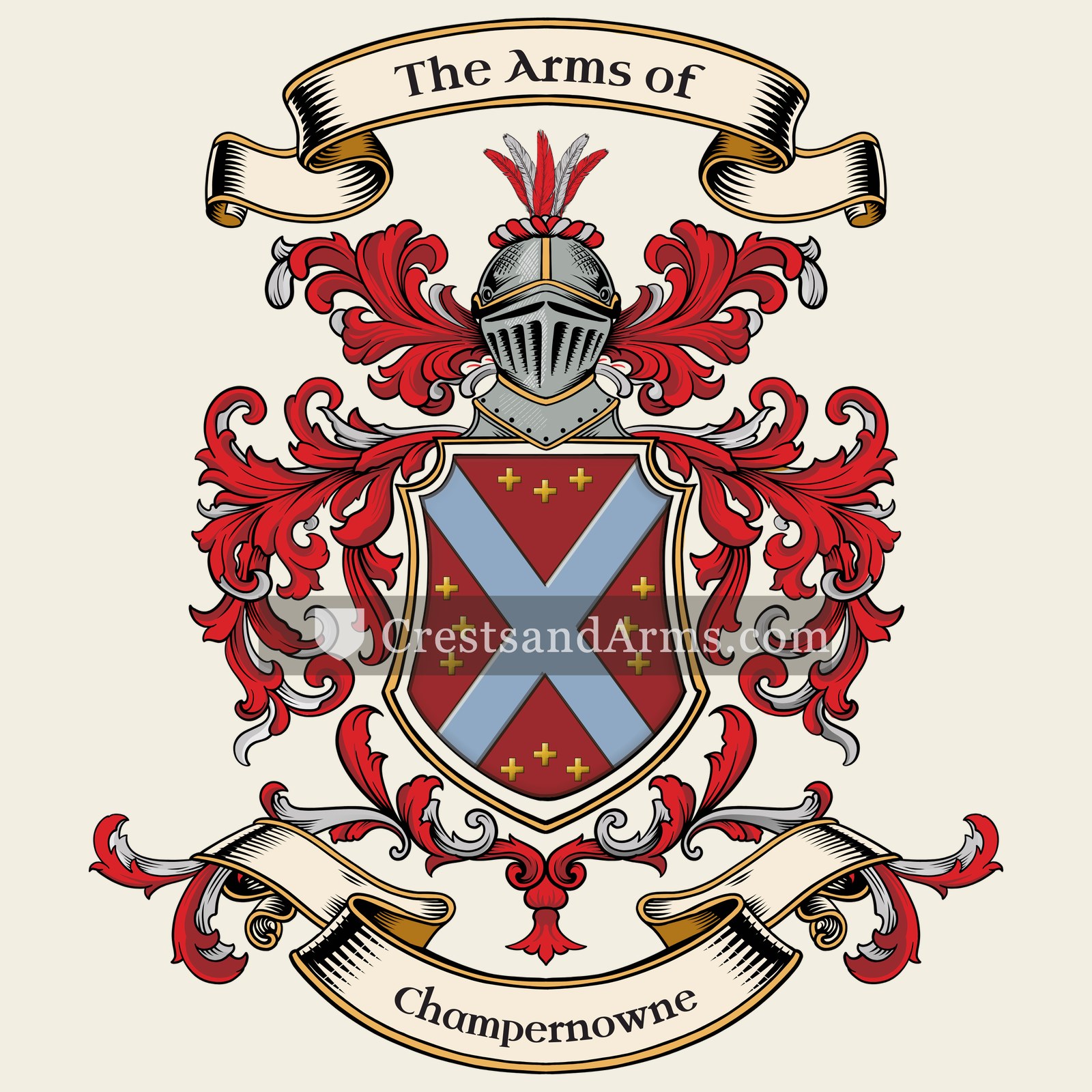 The Champernowne coat of arms