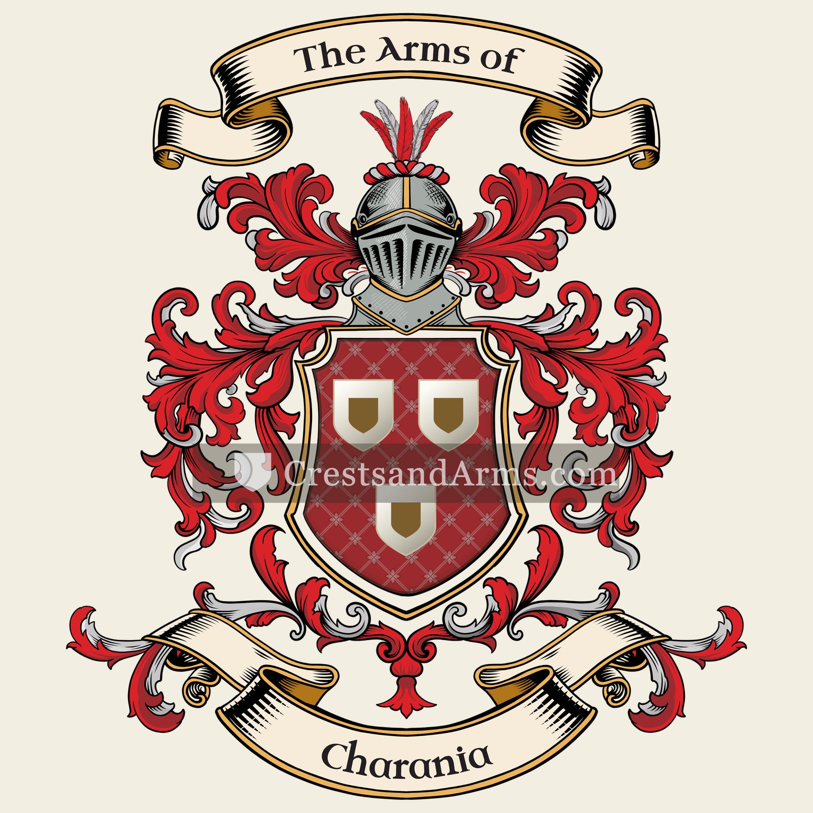 The Charania coat of arms