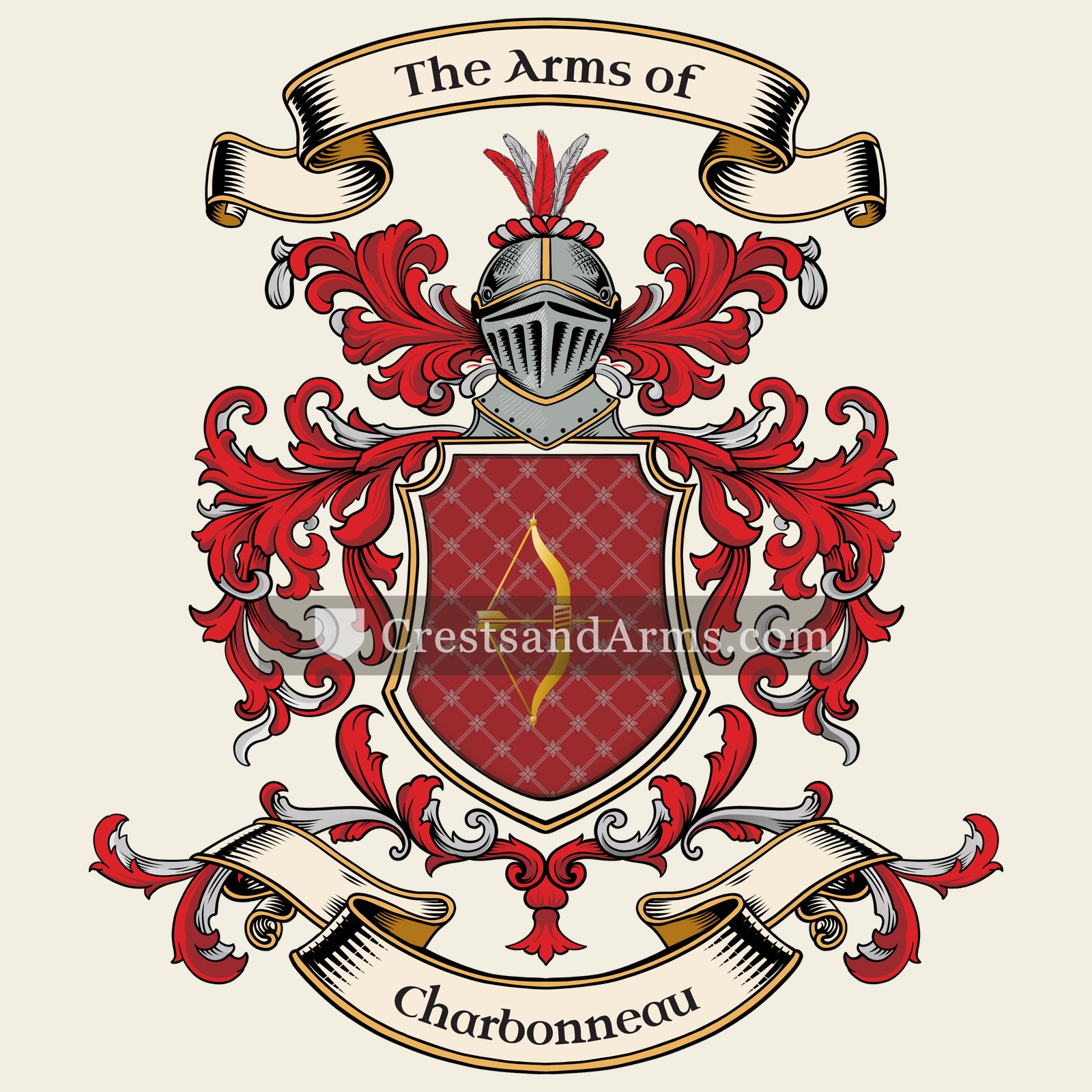 The Charbonneau coat of arms