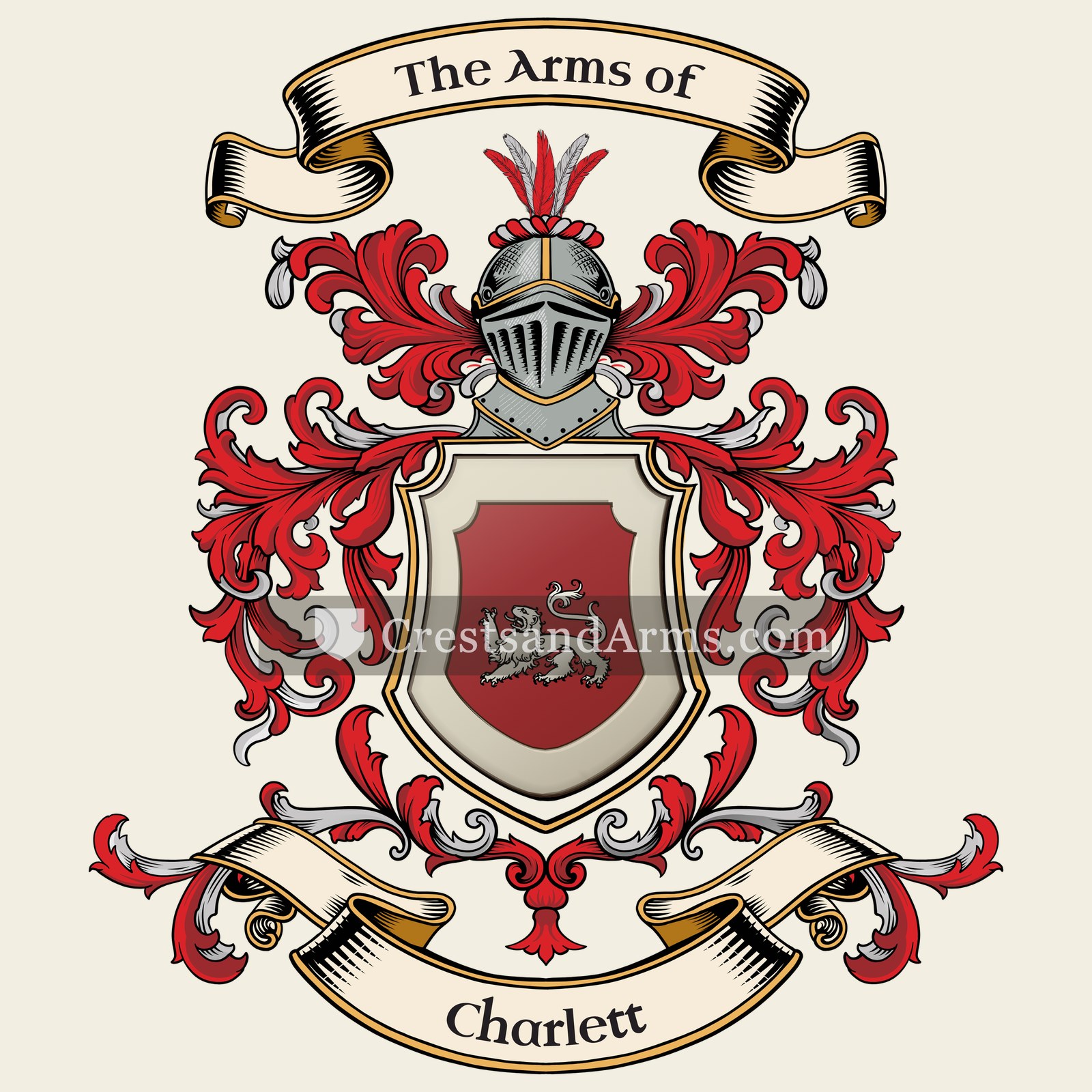The Charlett coat of arms