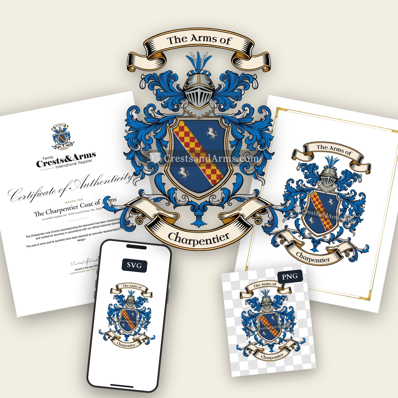 The Charpentier coat of arms