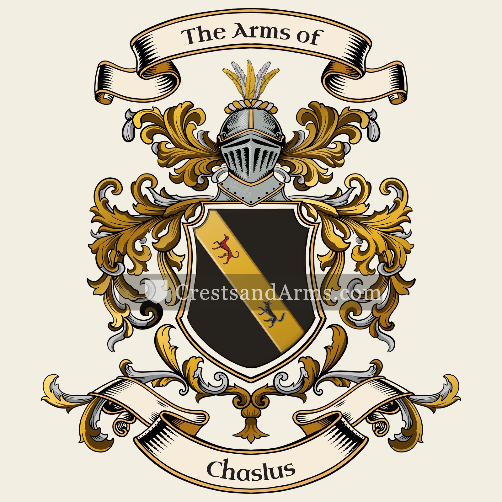 The Chaslus coat of arms