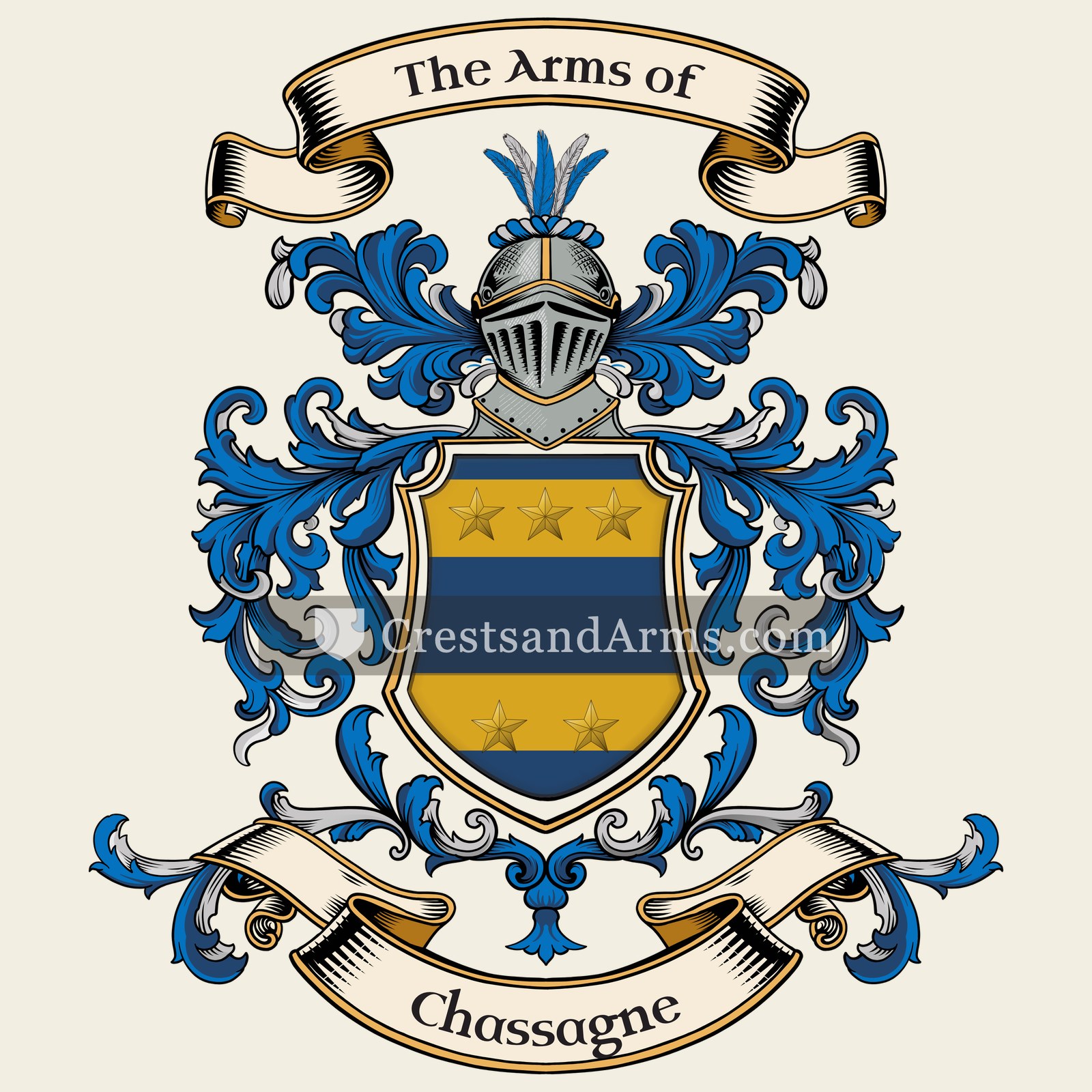 The Chassagne coat of arms