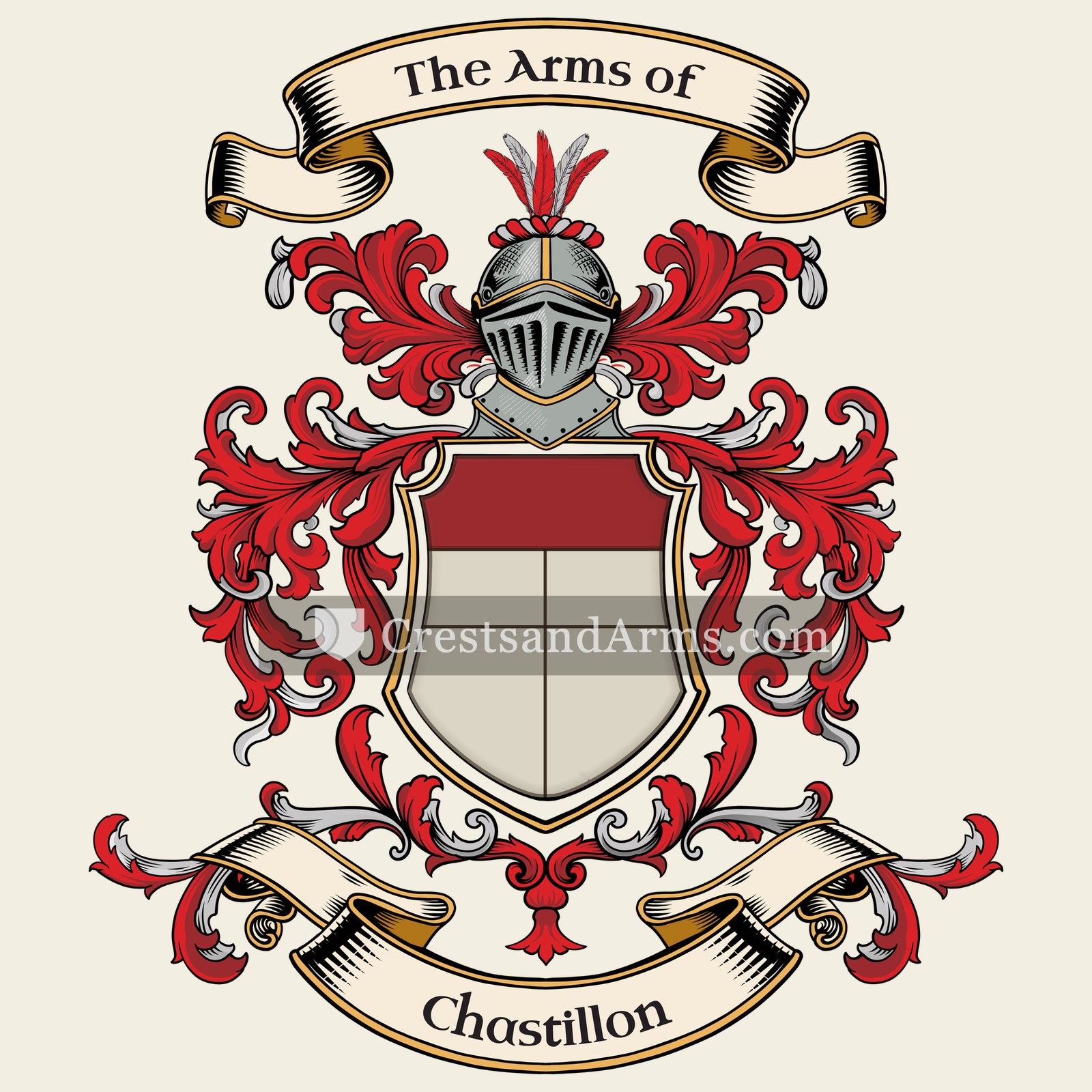 The Chastillon coat of arms