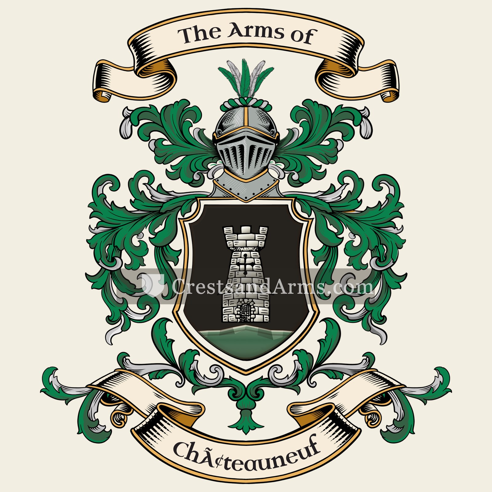 The Châteauneuf coat of arms