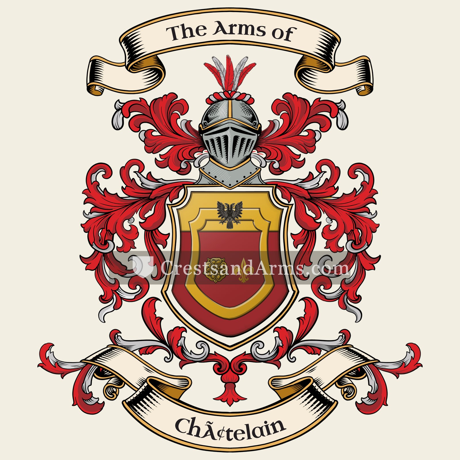 The Châtelain coat of arms