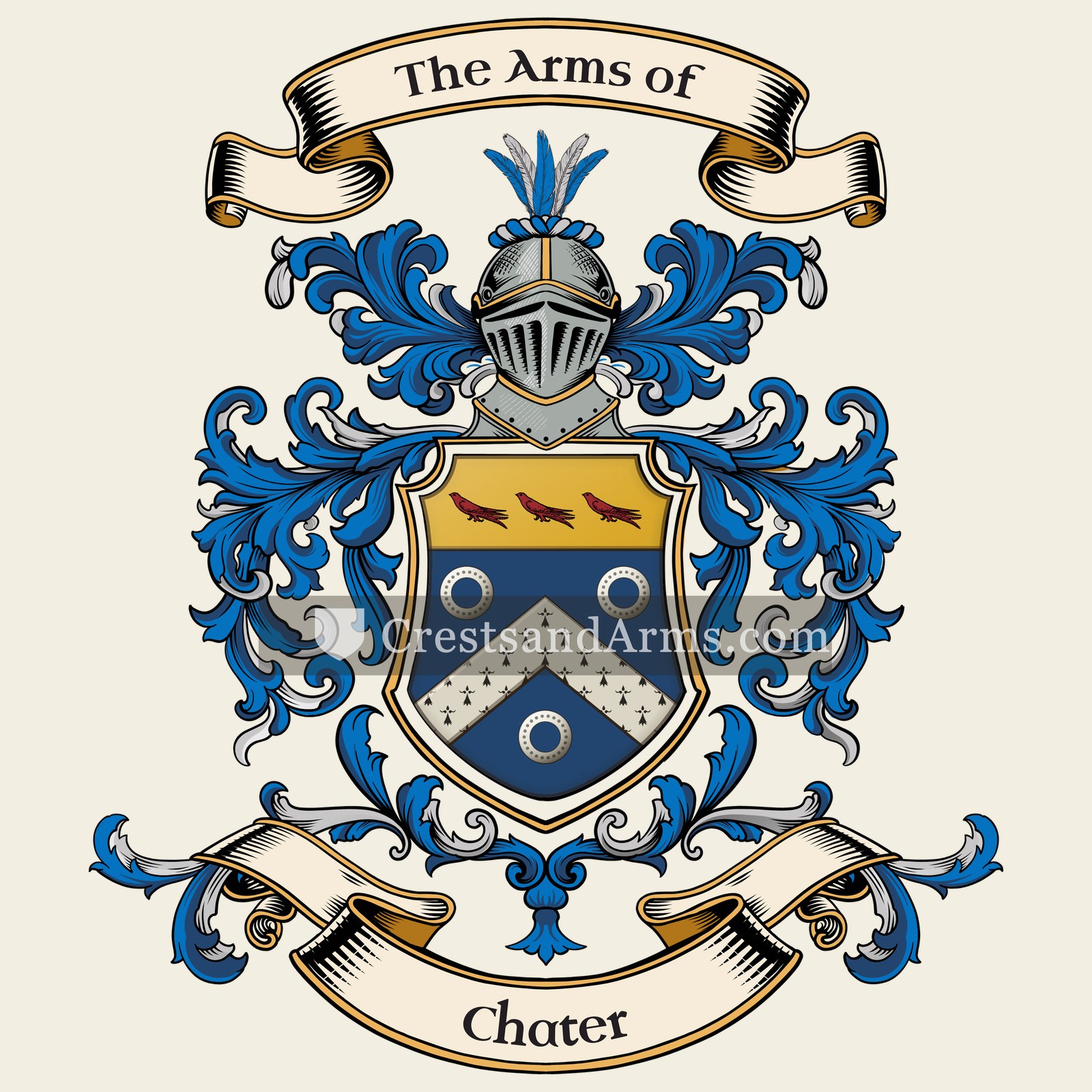 The Chater coat of arms