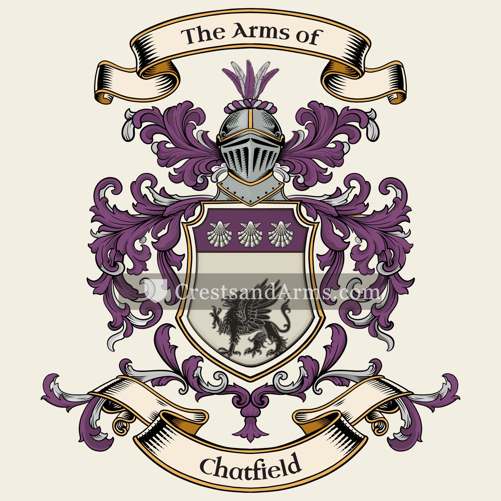 The Chatfield coat of arms