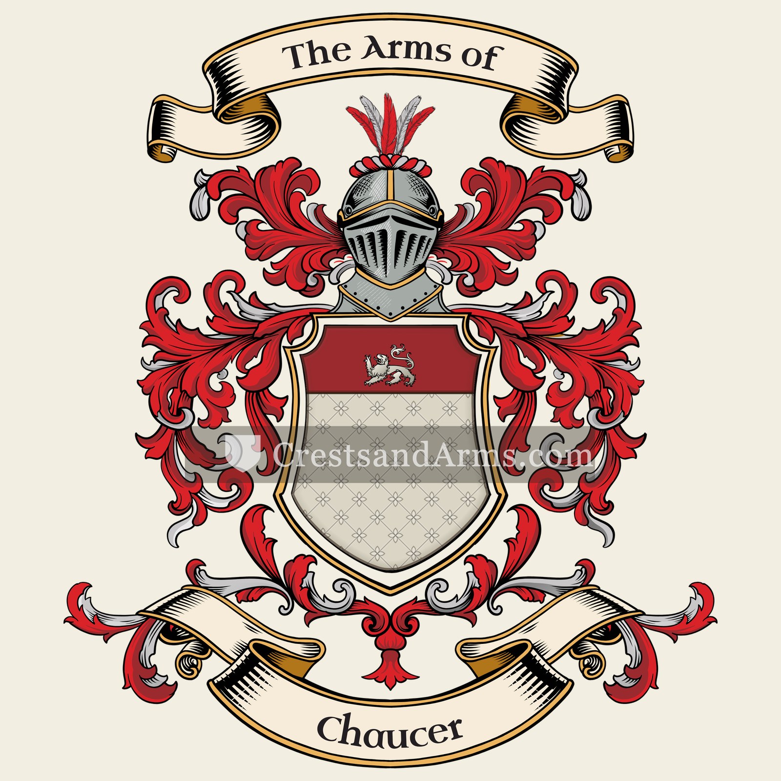 The Chaucer coat of arms