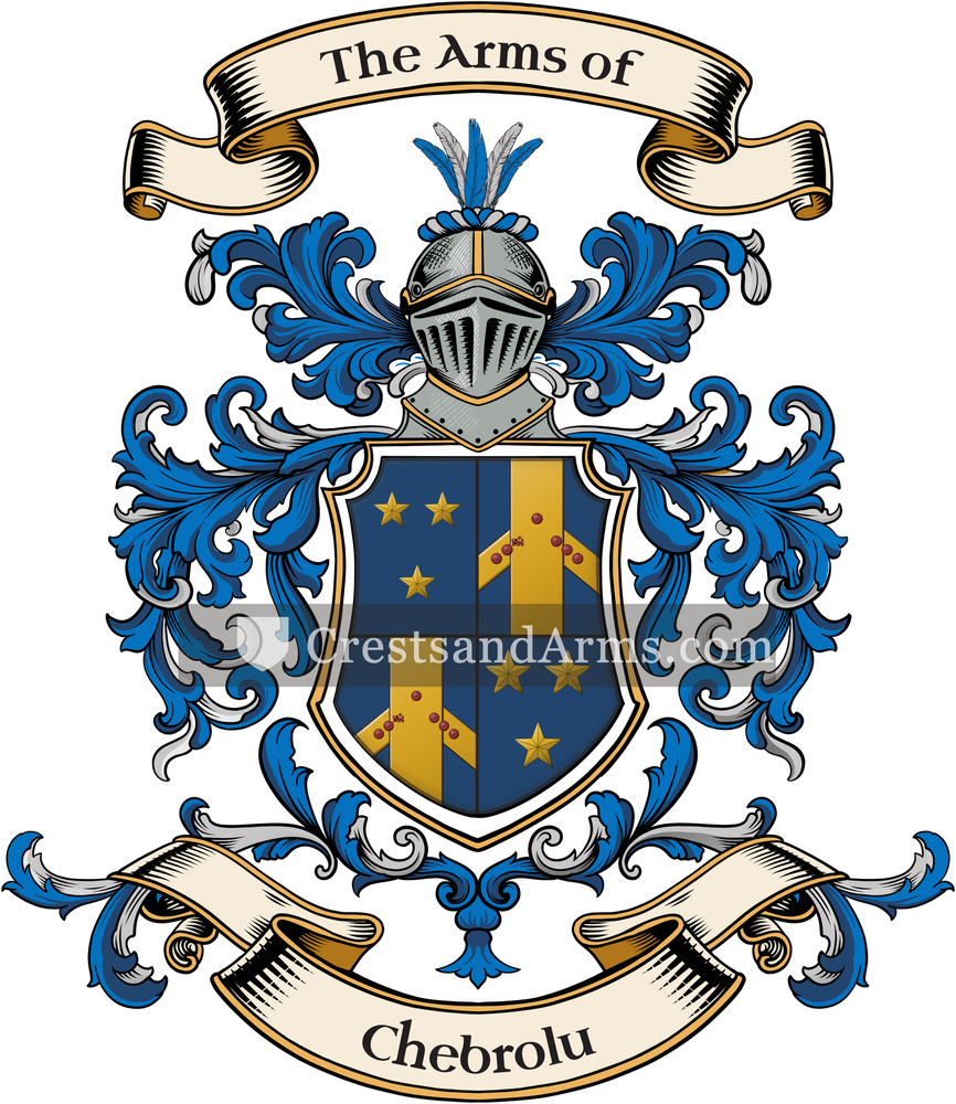 The Chebrolu coat of arms, drawn from the recorded blazon