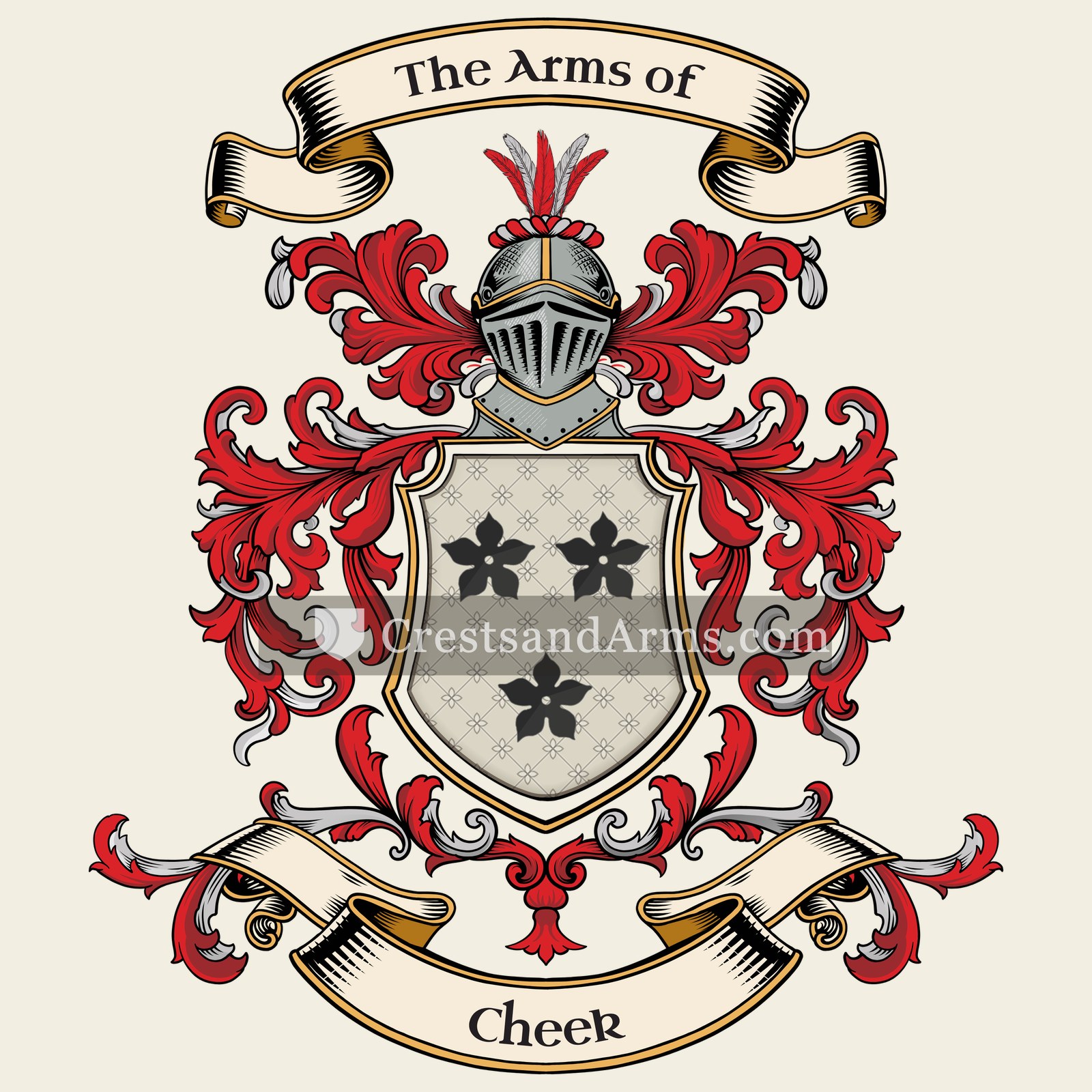 The Cheek coat of arms