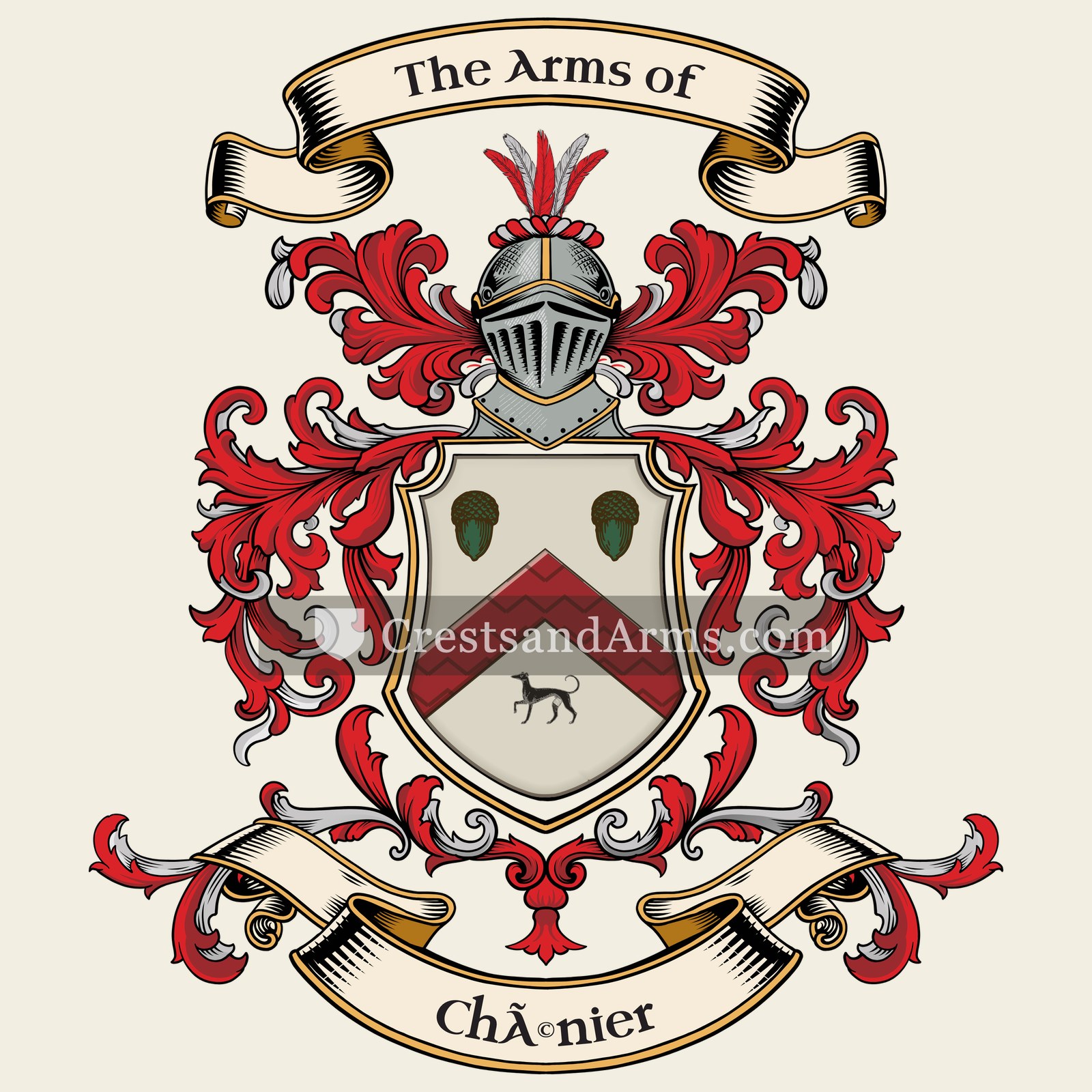 The Chénier coat of arms
