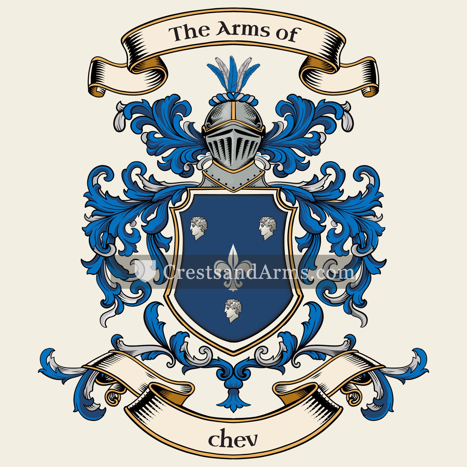 The chev coat of arms