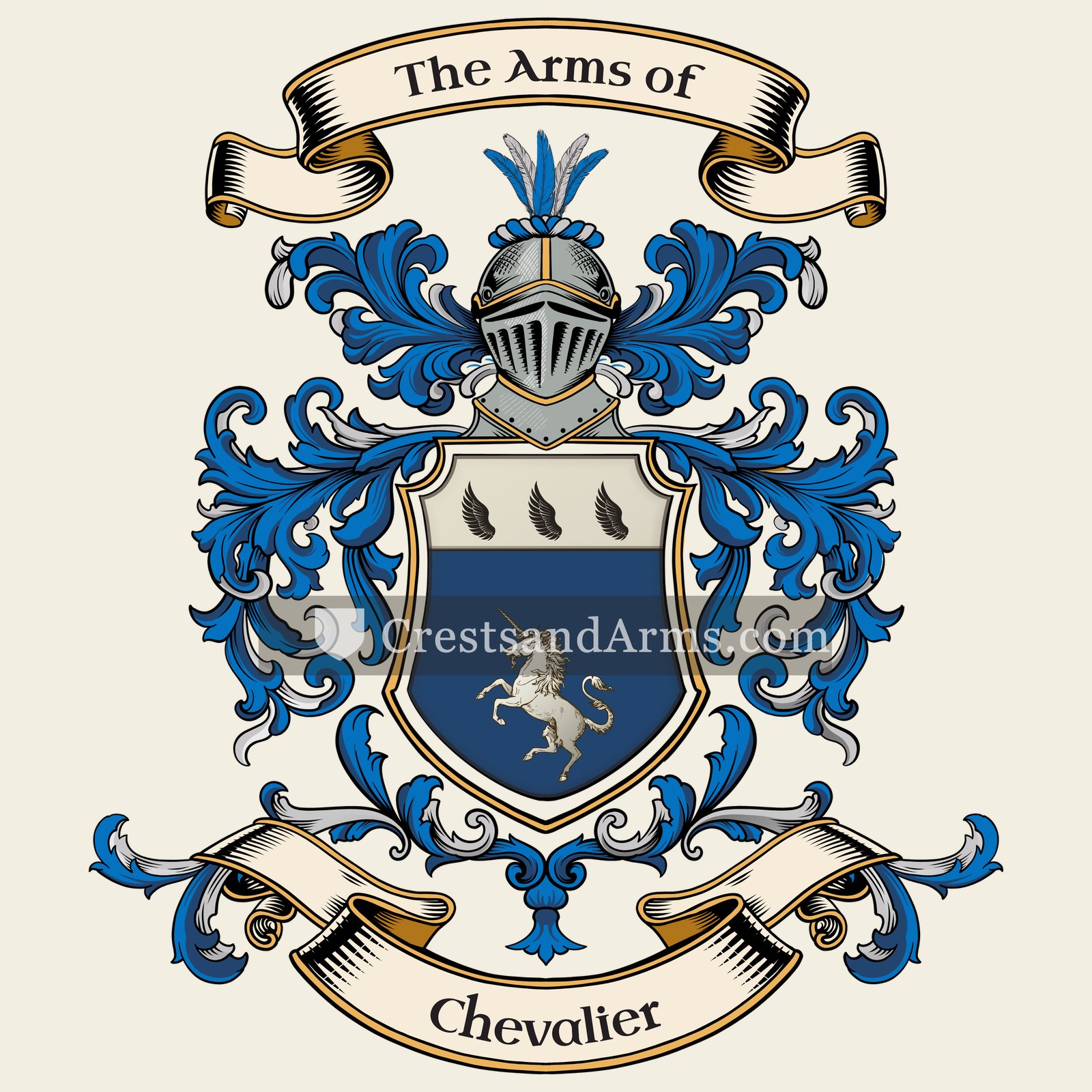 The Chevalier coat of arms