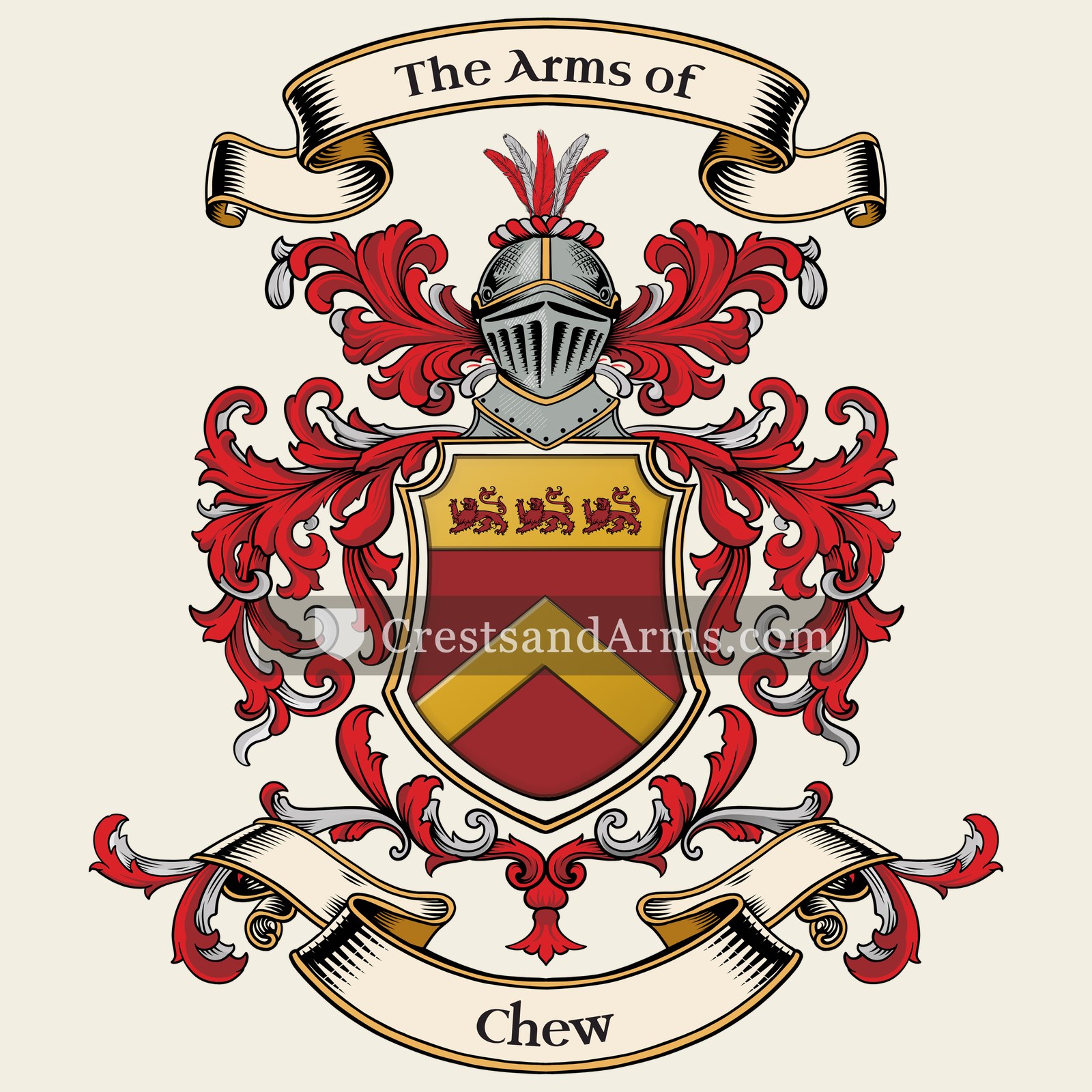 The Chew coat of arms
