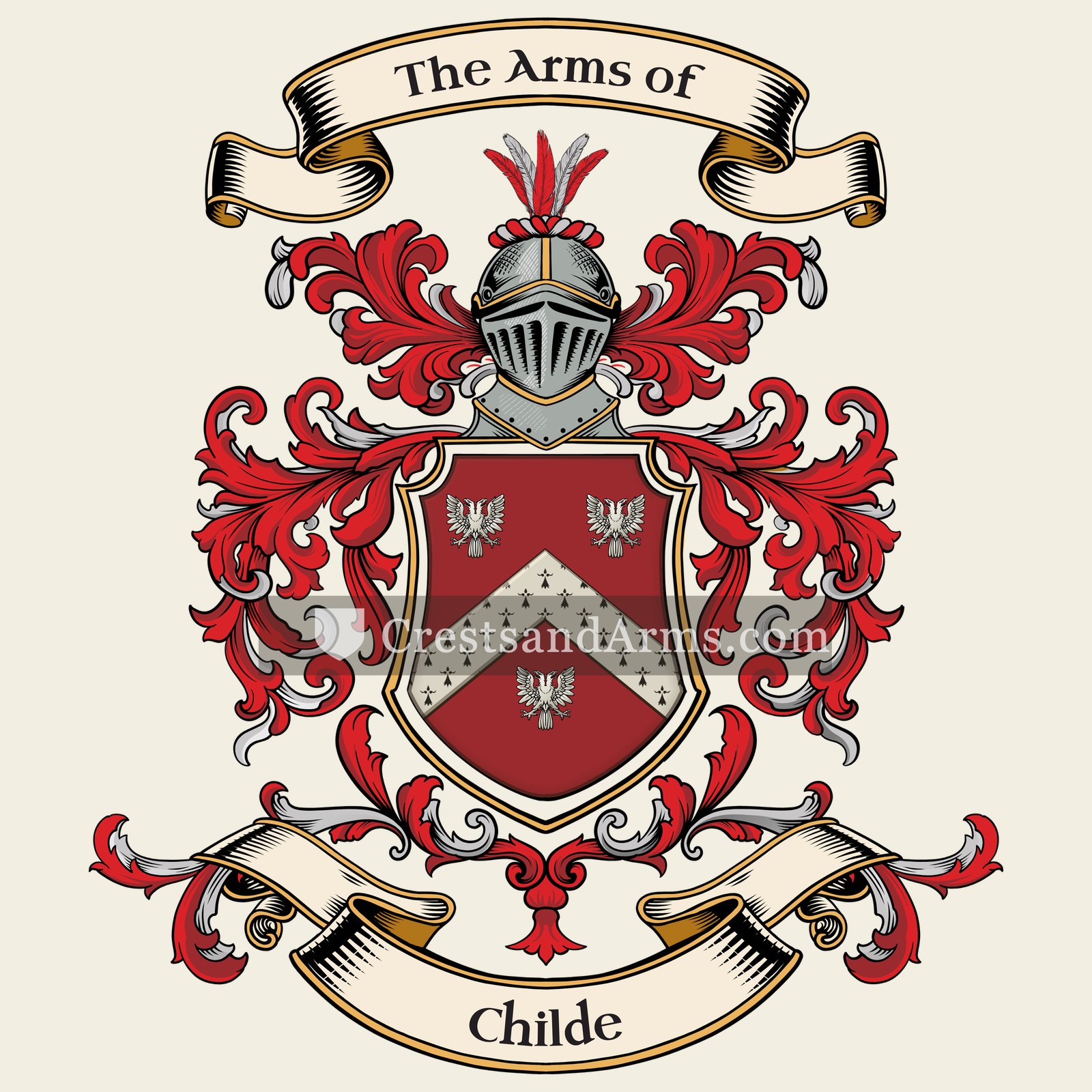 The Childe coat of arms