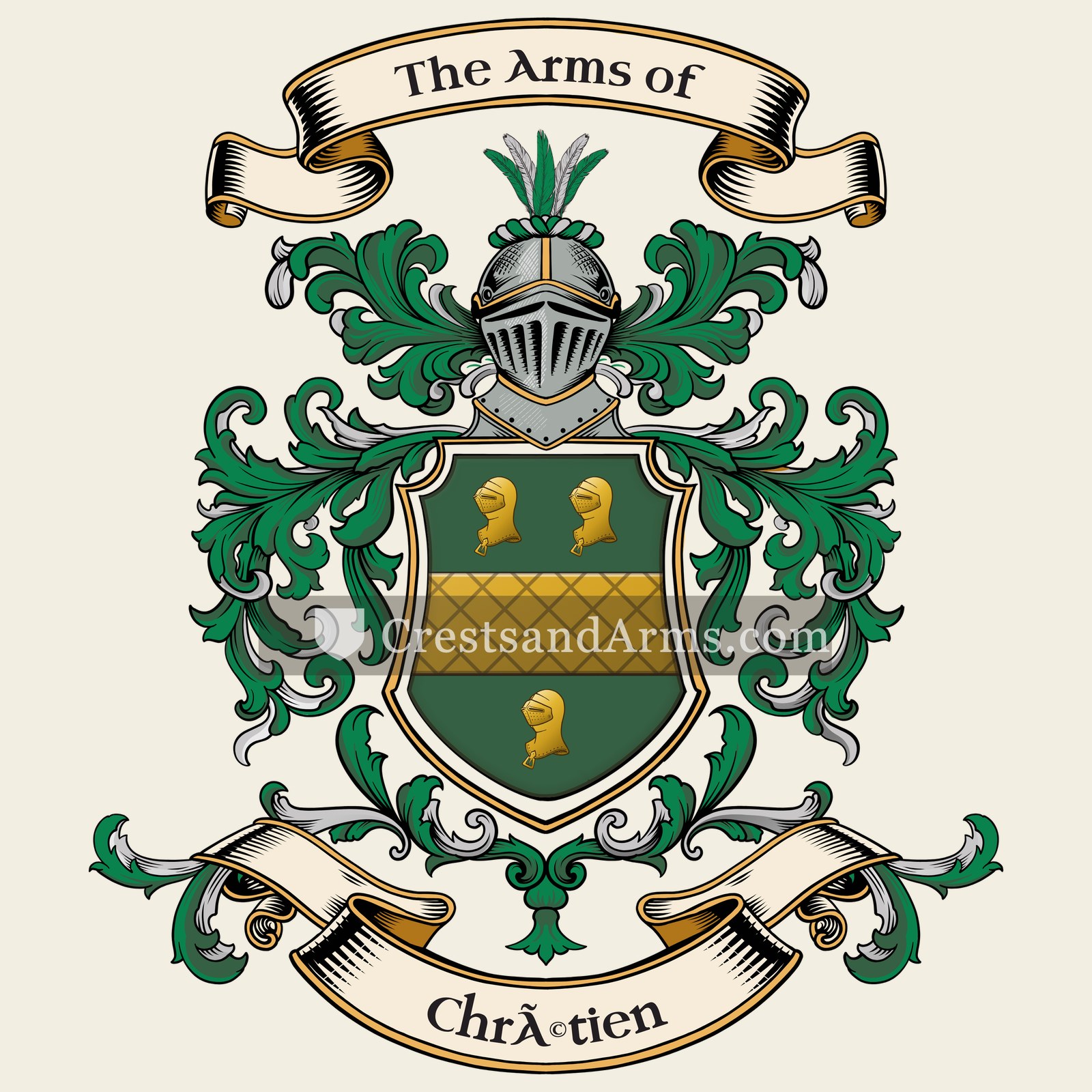 The Chrétien coat of arms