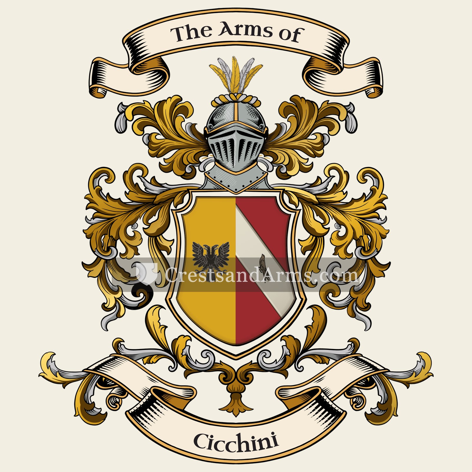 The Cicchini coat of arms