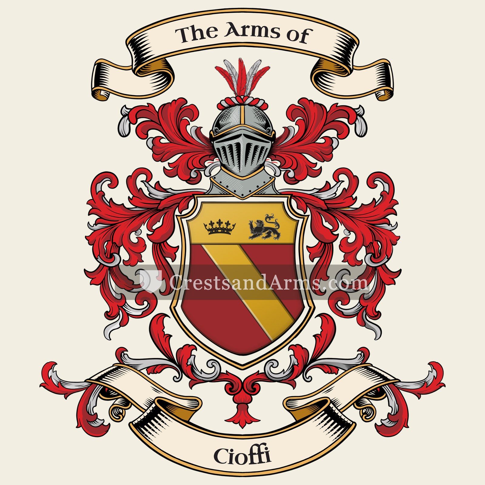 The Cioffi coat of arms