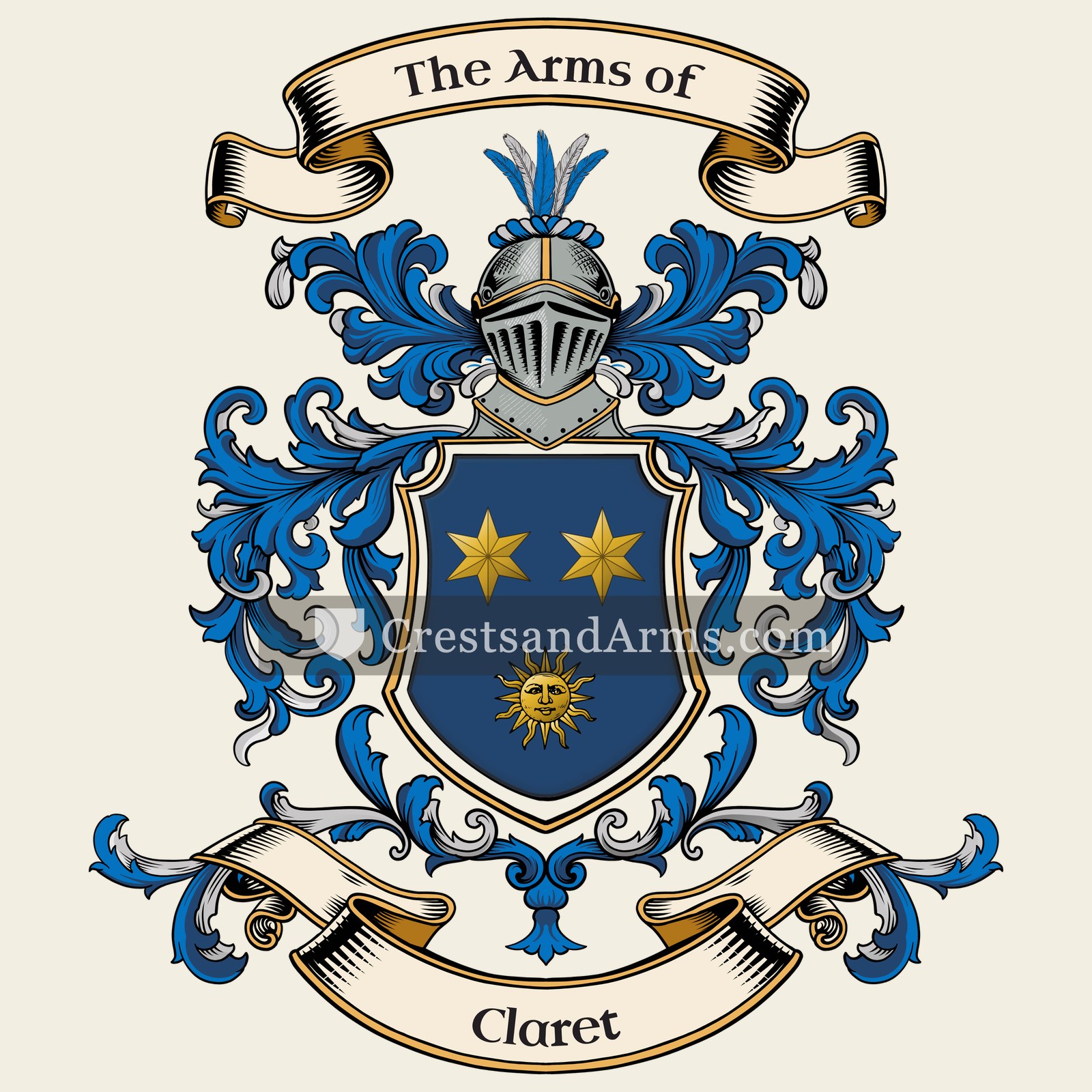 The Claret coat of arms