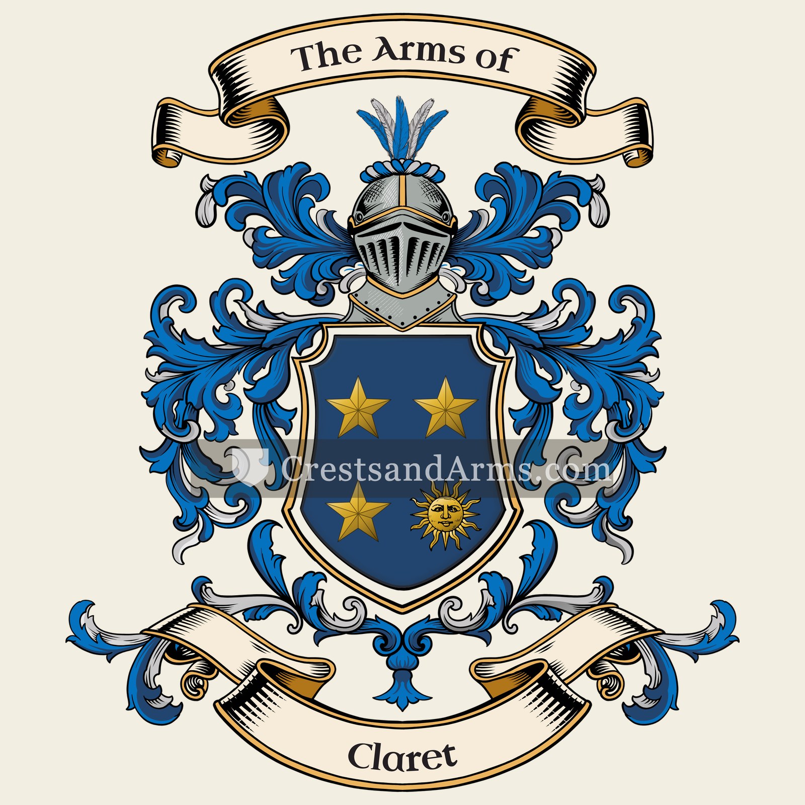 The Claret coat of arms