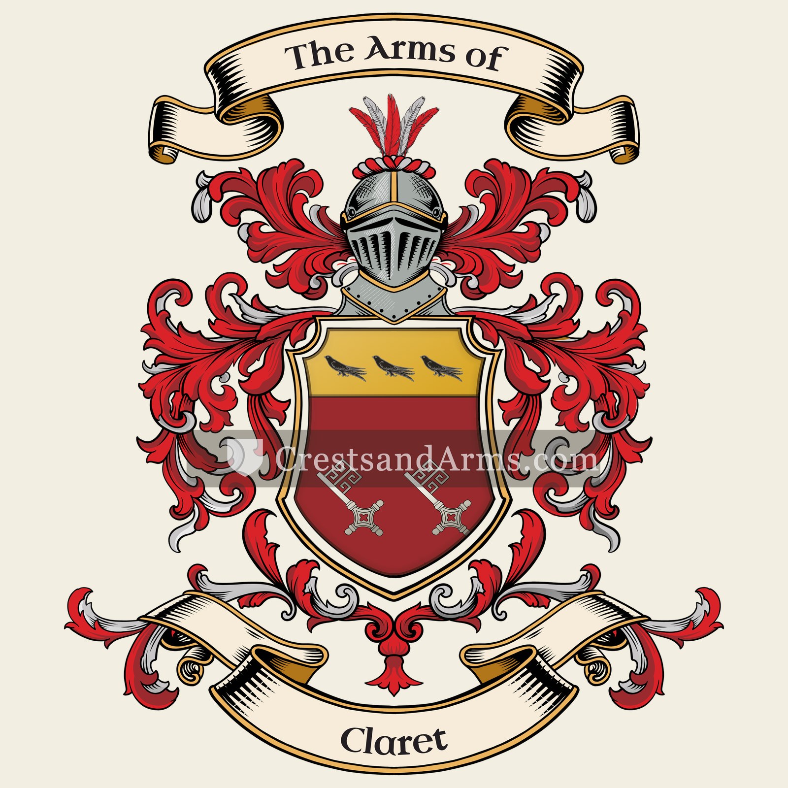 The Claret coat of arms