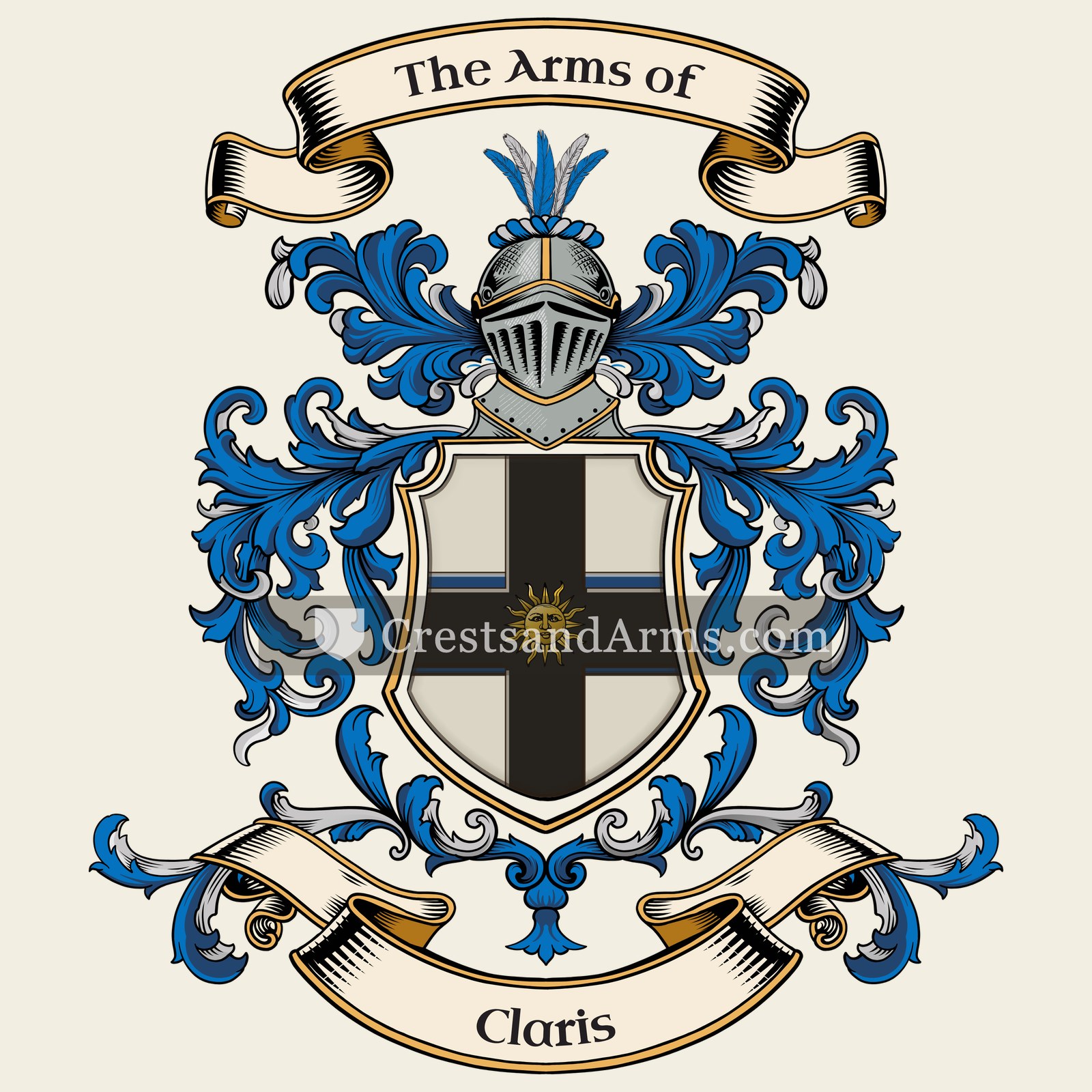 The Claris coat of arms