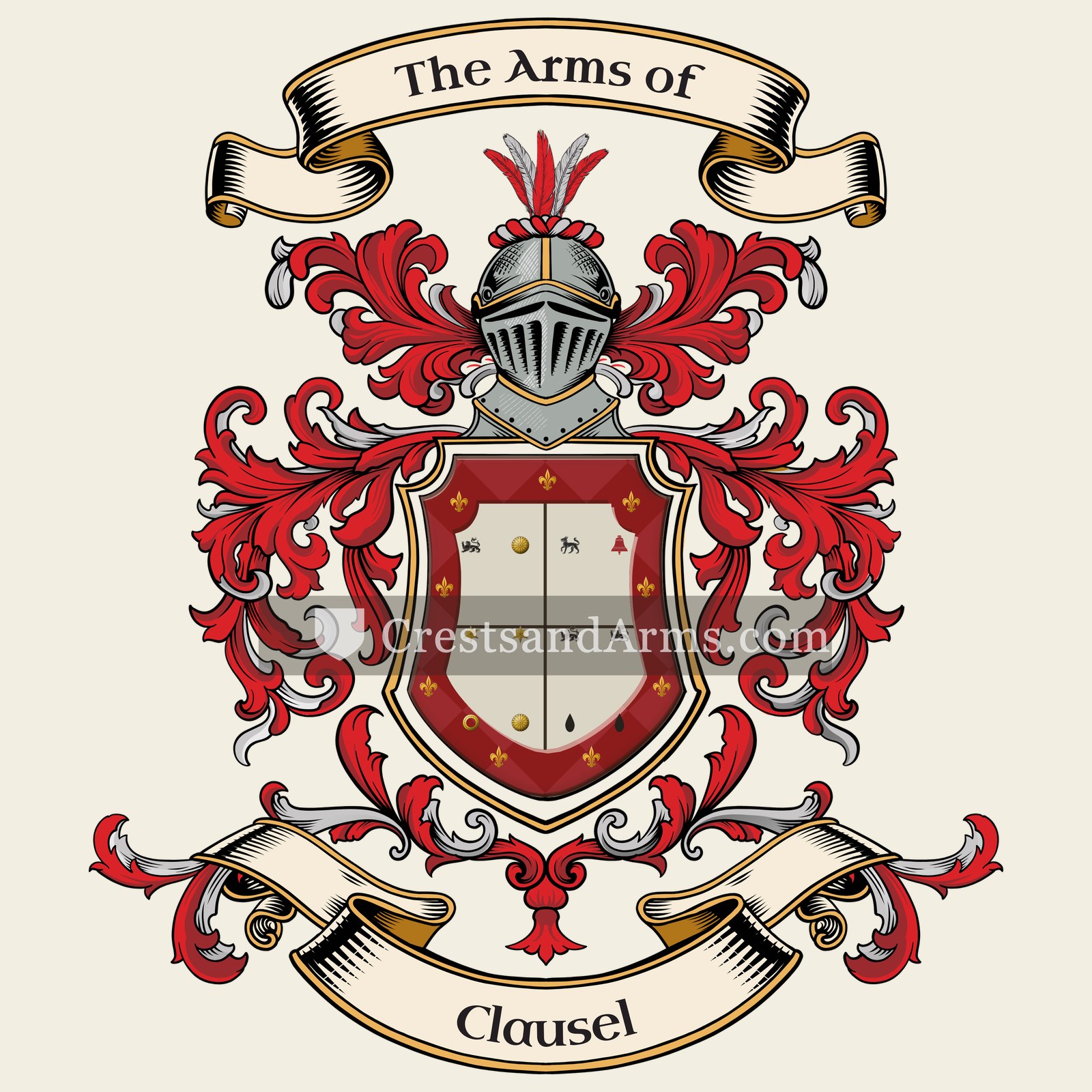 The Clausel coat of arms