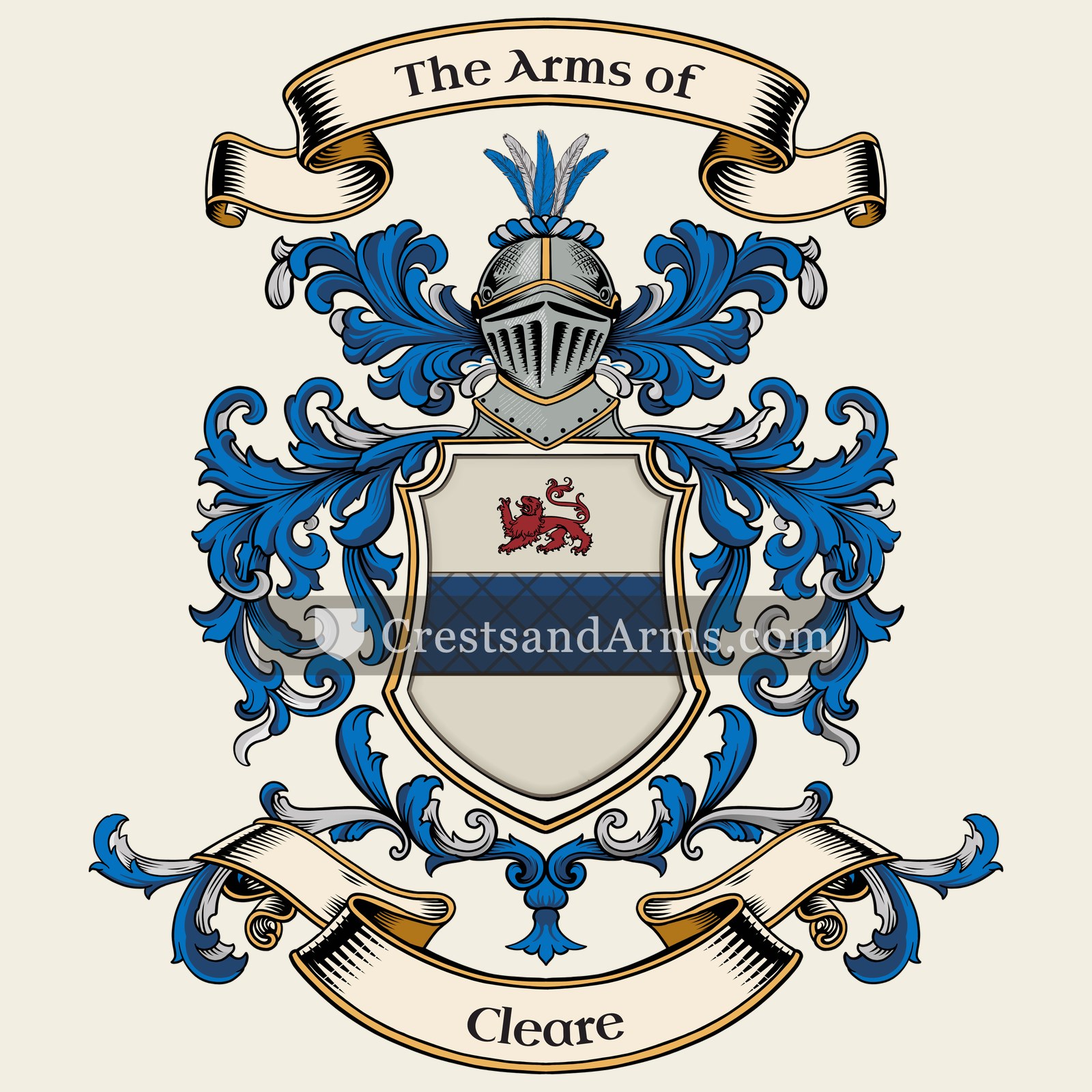 The Cleare coat of arms